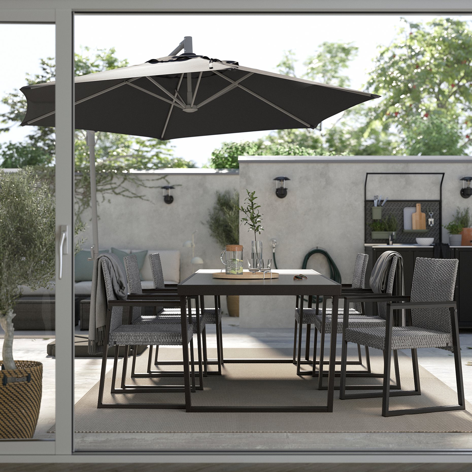 VÄRMANSÖ, table/outdoor, 224x93 cm, 105.156.83