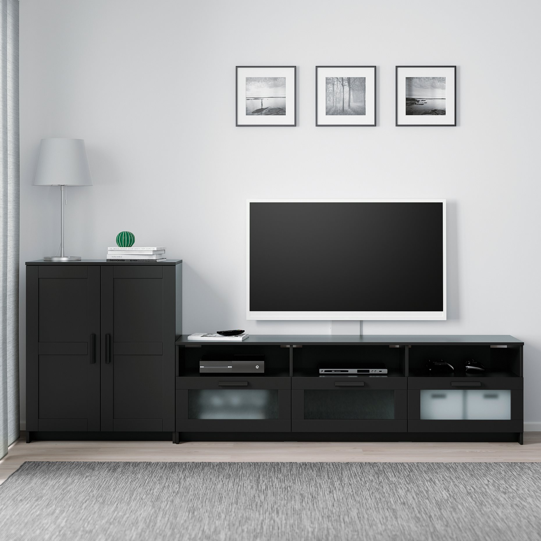 BRIMNES, TV storage combination, 192.782.10