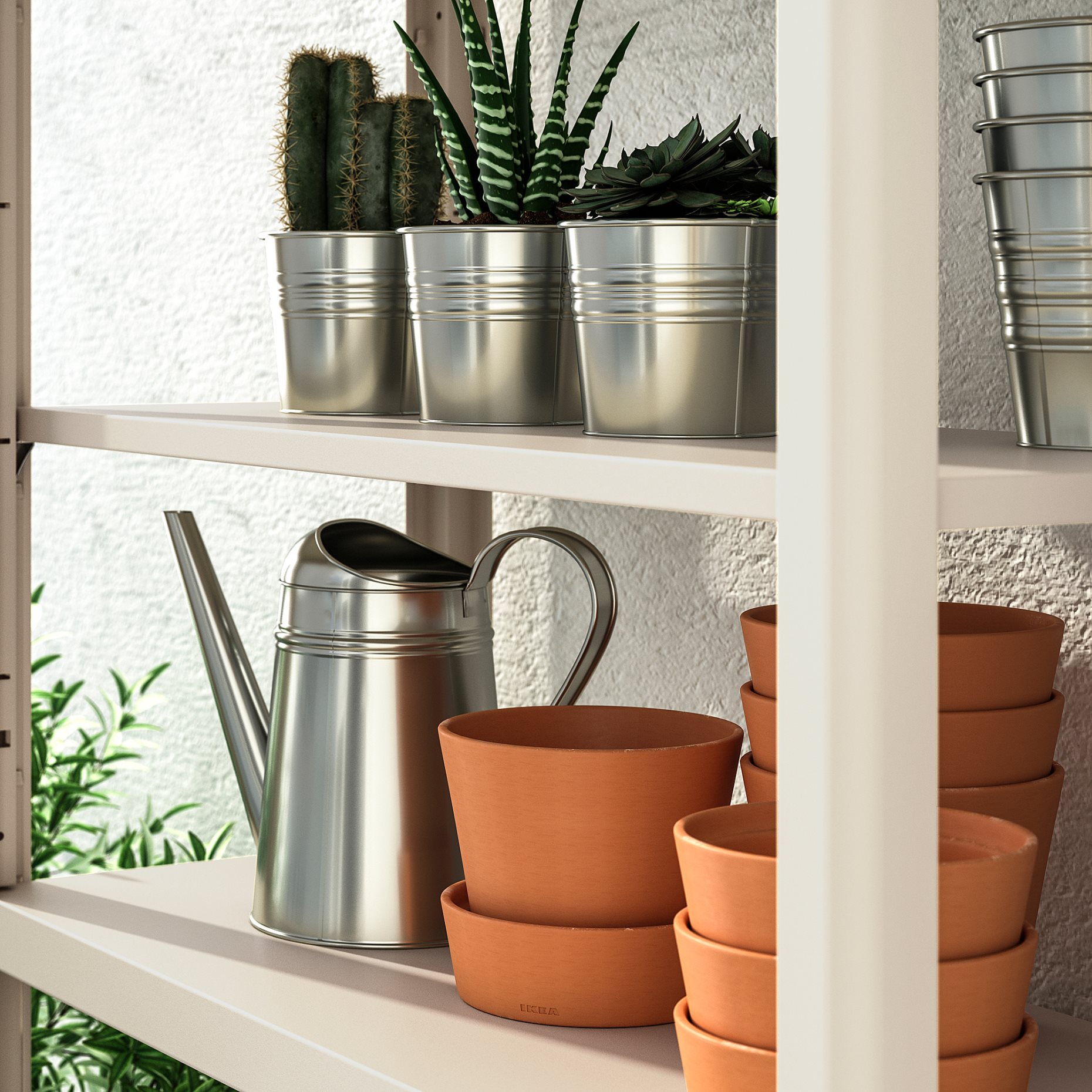KOLBJÖRN, shelving unit with cabinet, 192.916.45