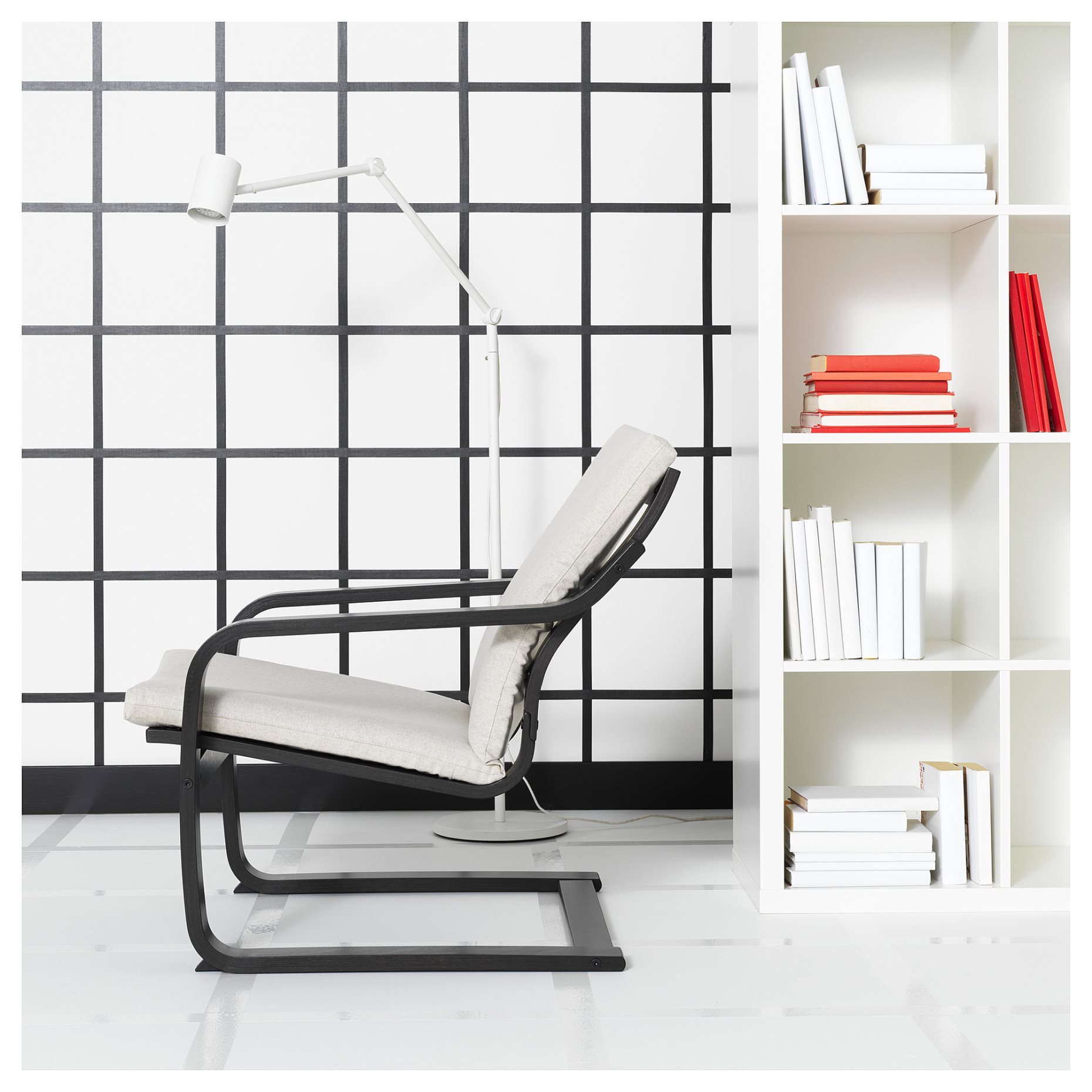 POÄNG, low-back armchair, 195.516.00
