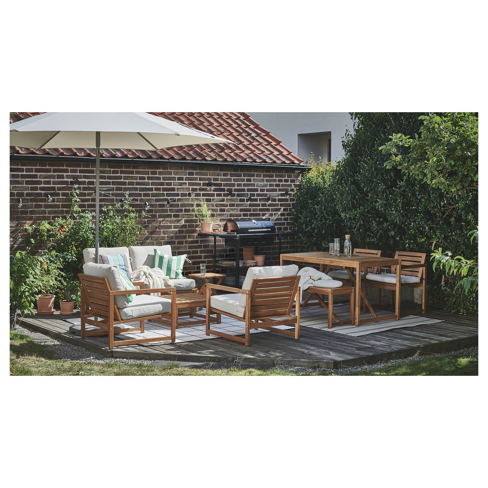 NÄMMARÖ, 4-seat conversation set, outdoor, 195.856.62