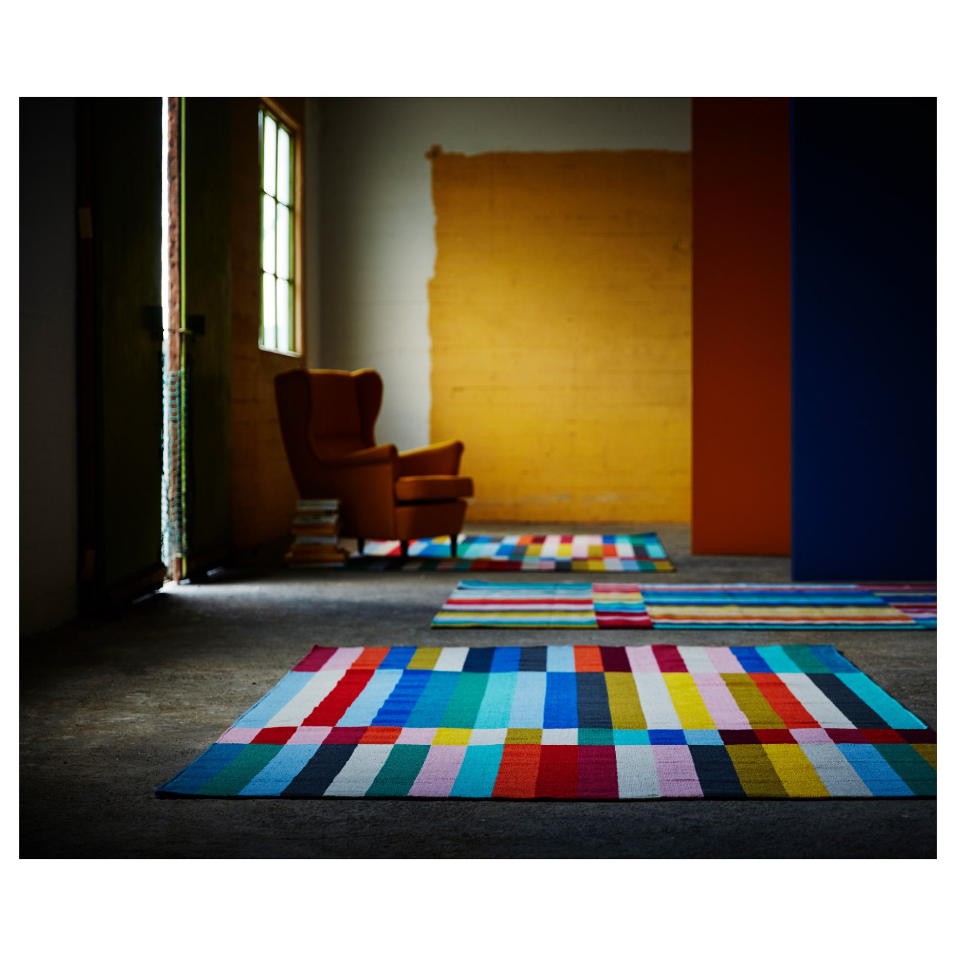 HALVED, χειροποίητο χαλί χαμηλή πλέξη, 170x240 cm, 203.282.28