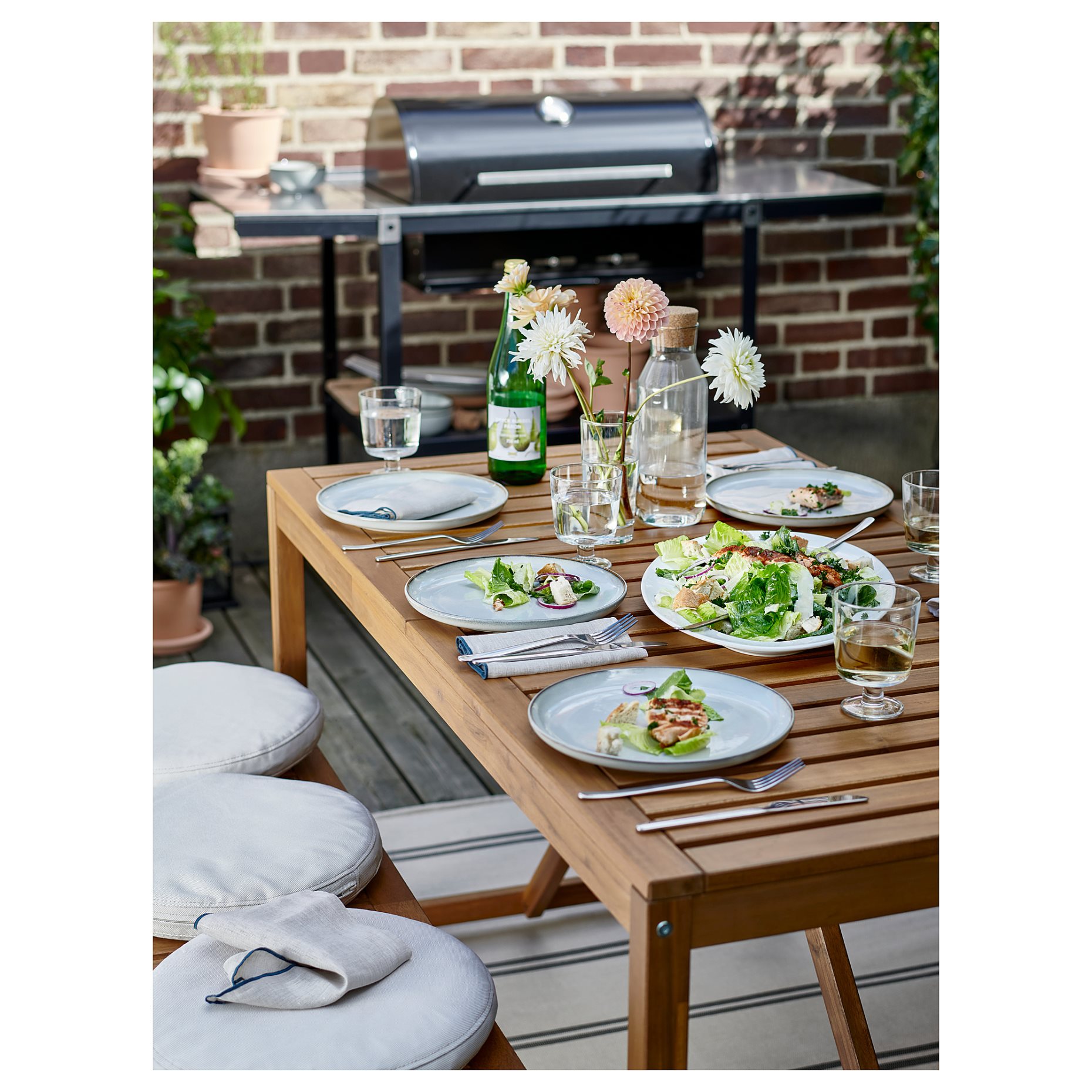 NÄMMARÖ, table/outdoor, 140x75 cm, 205.103.07