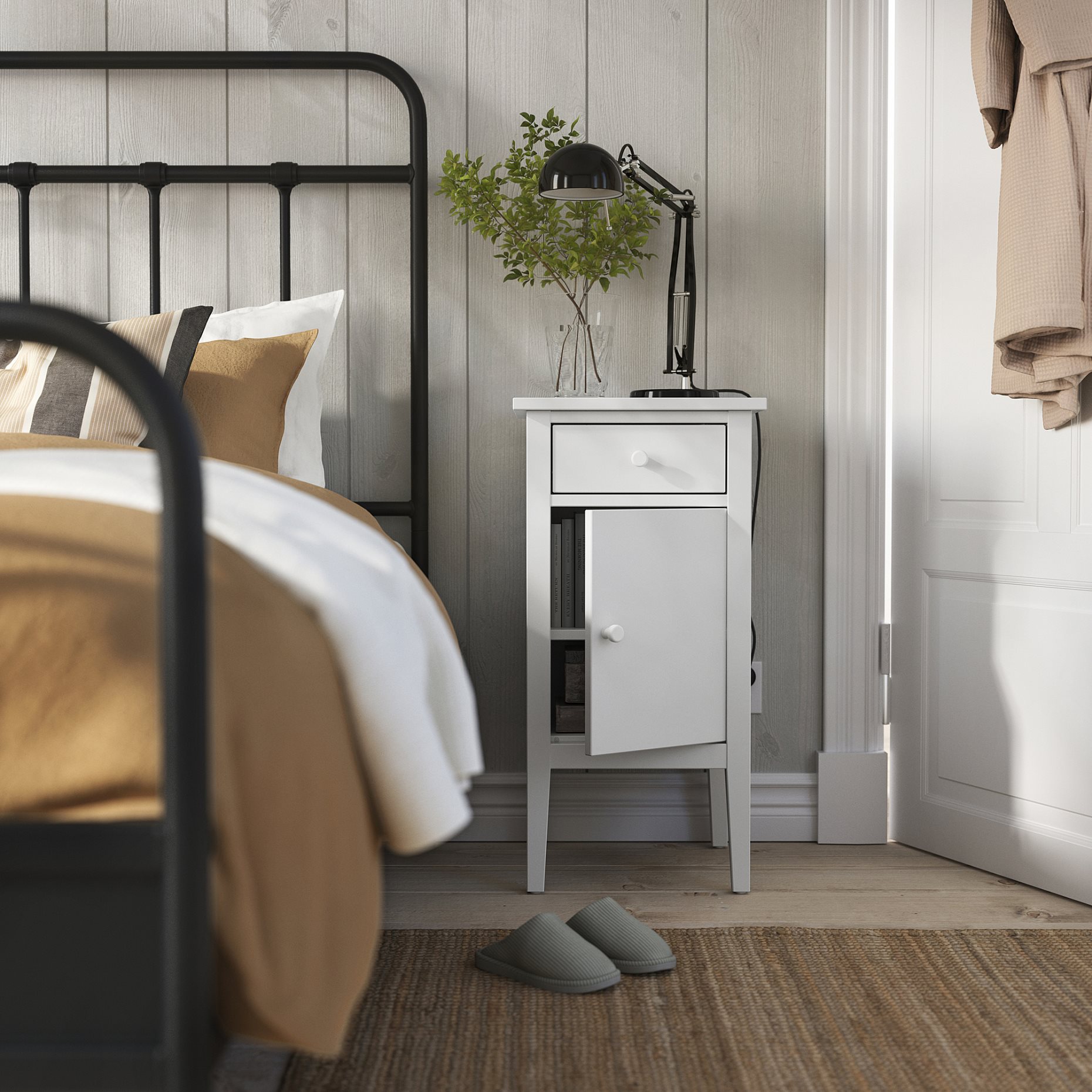 GULLABERG, bedside table with 1 drawer and door, 38x40x75 cm, 205.617.64