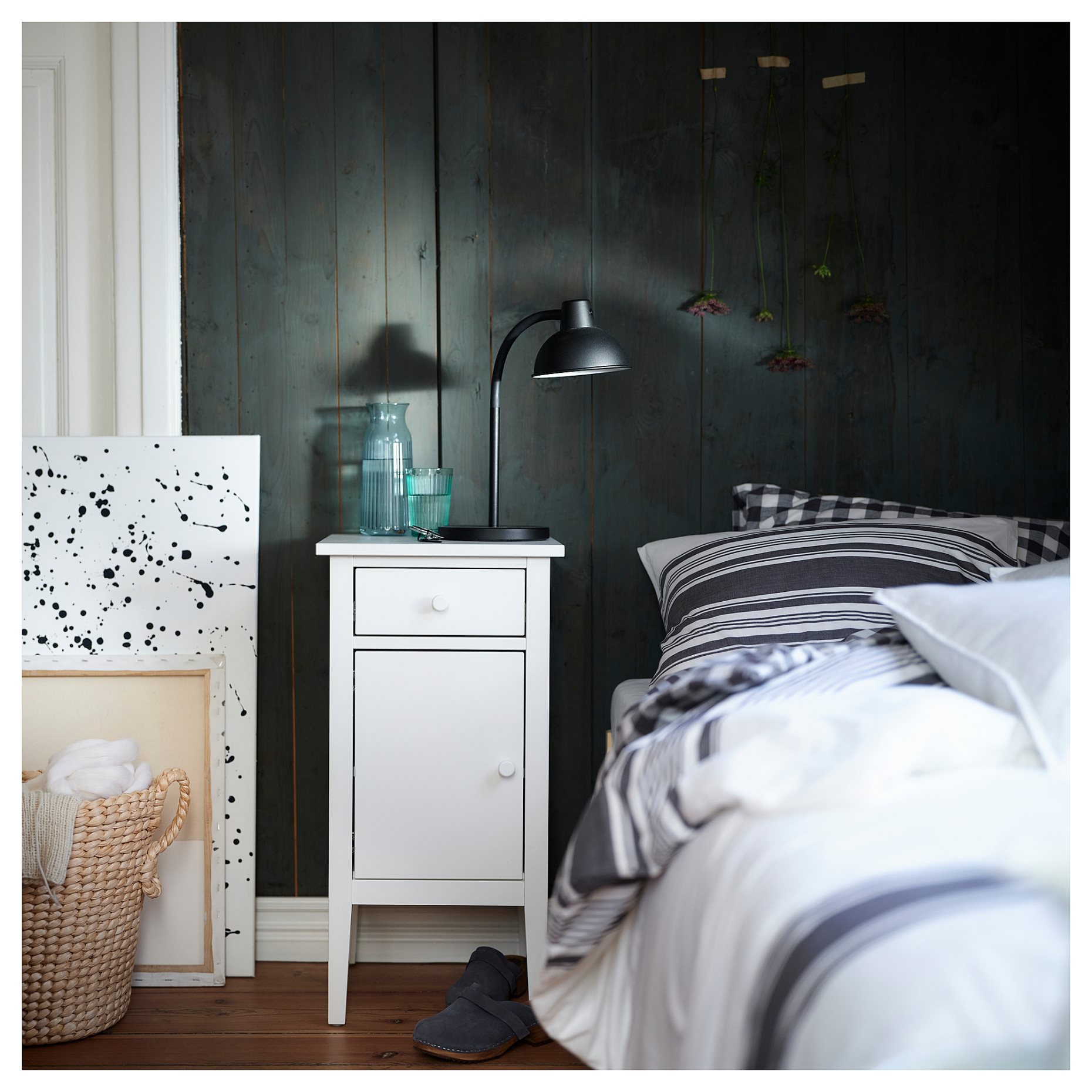 GULLABERG, bedside table with 1 drawer and door, 38x40x75 cm, 205.617.64