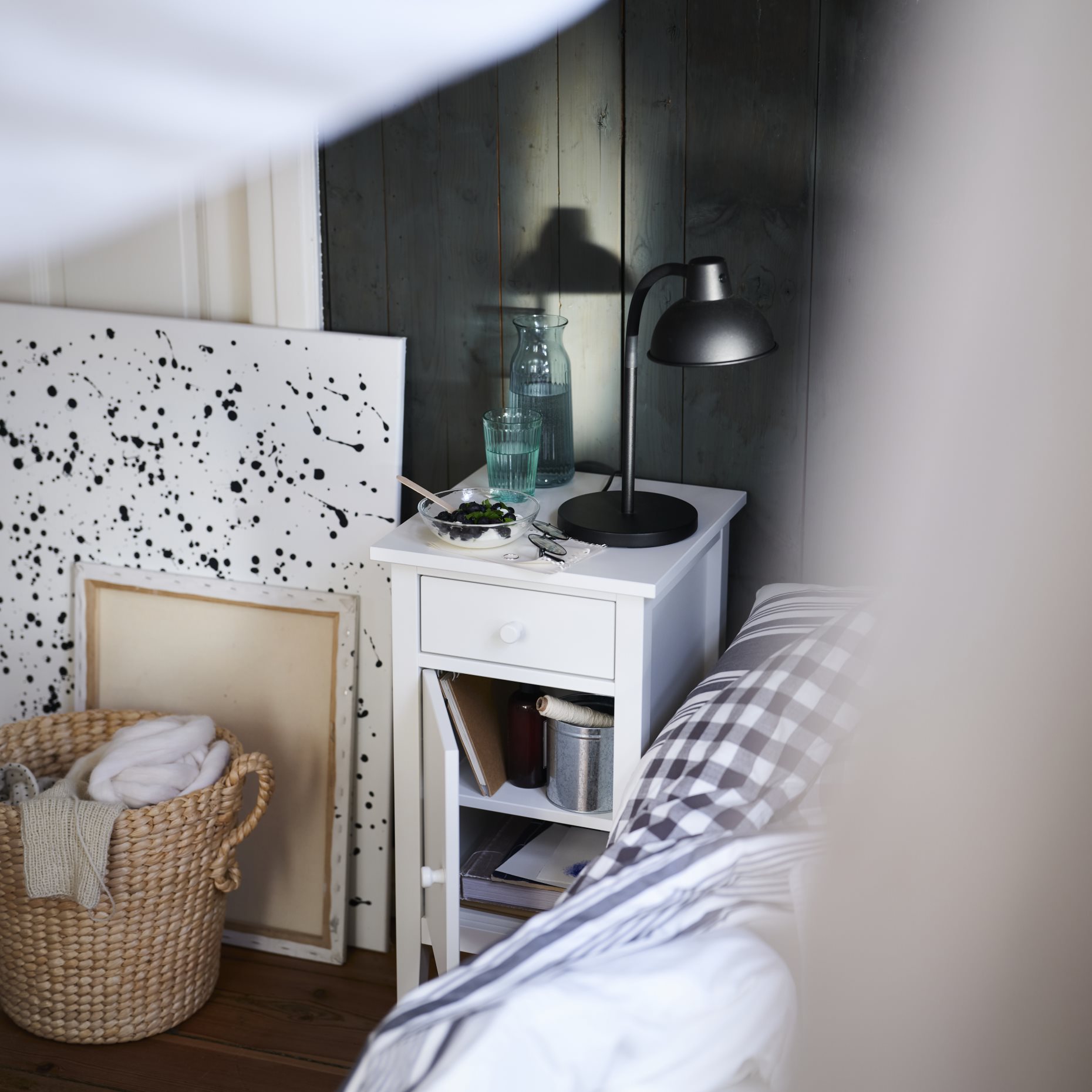 GULLABERG, bedside table with 1 drawer and door, 38x40x75 cm, 205.617.64