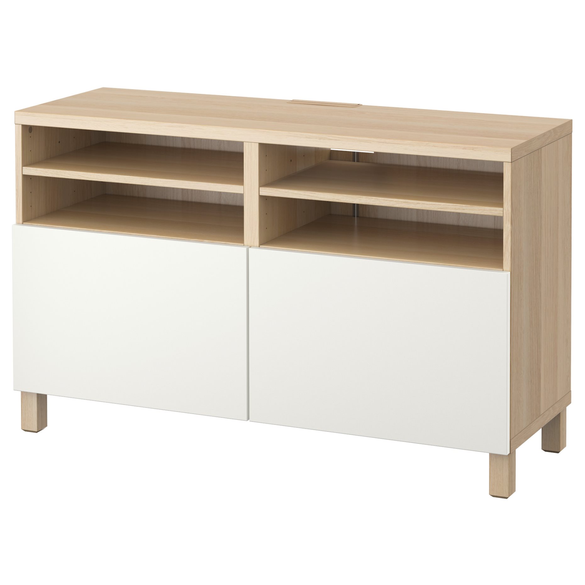 BESTÅ, TV bench with doors, 120x42x74 cm, 290.684.43