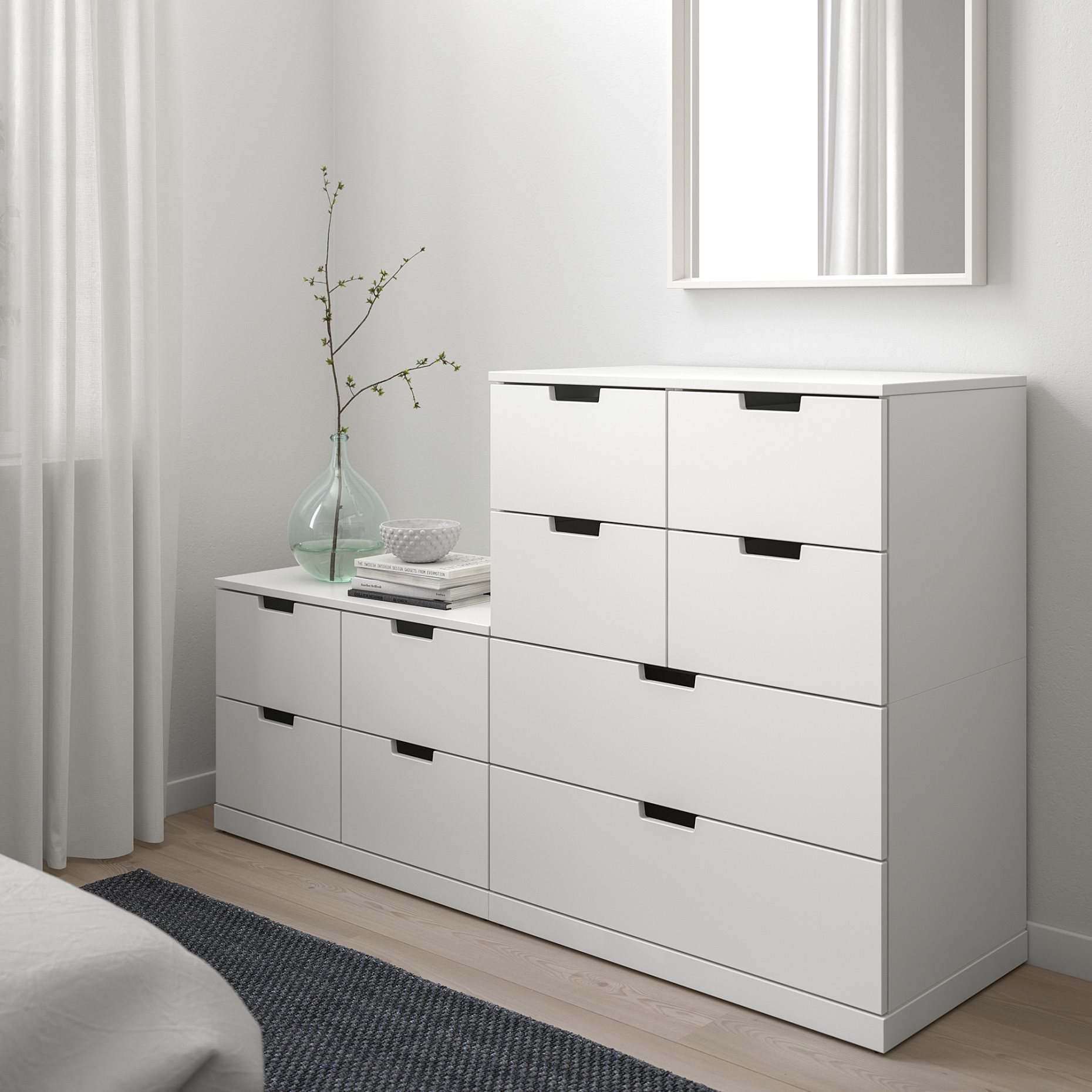 NORDLI, συρταριέρα με 10 συρτάρια, 160X99 cm, 292.480.10