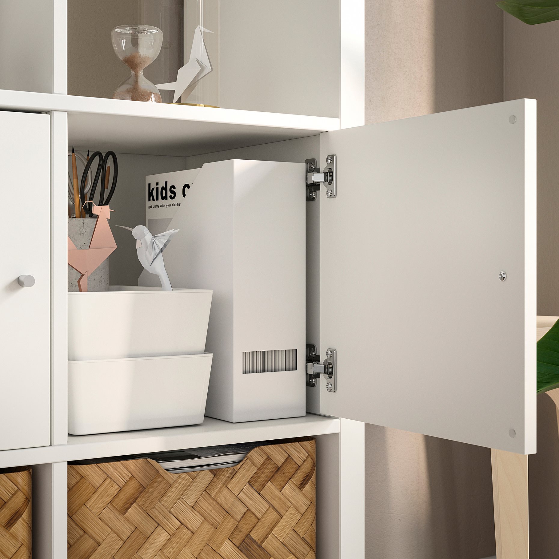 KALLAX, shelving unit with 6 inserts, 292.782.62