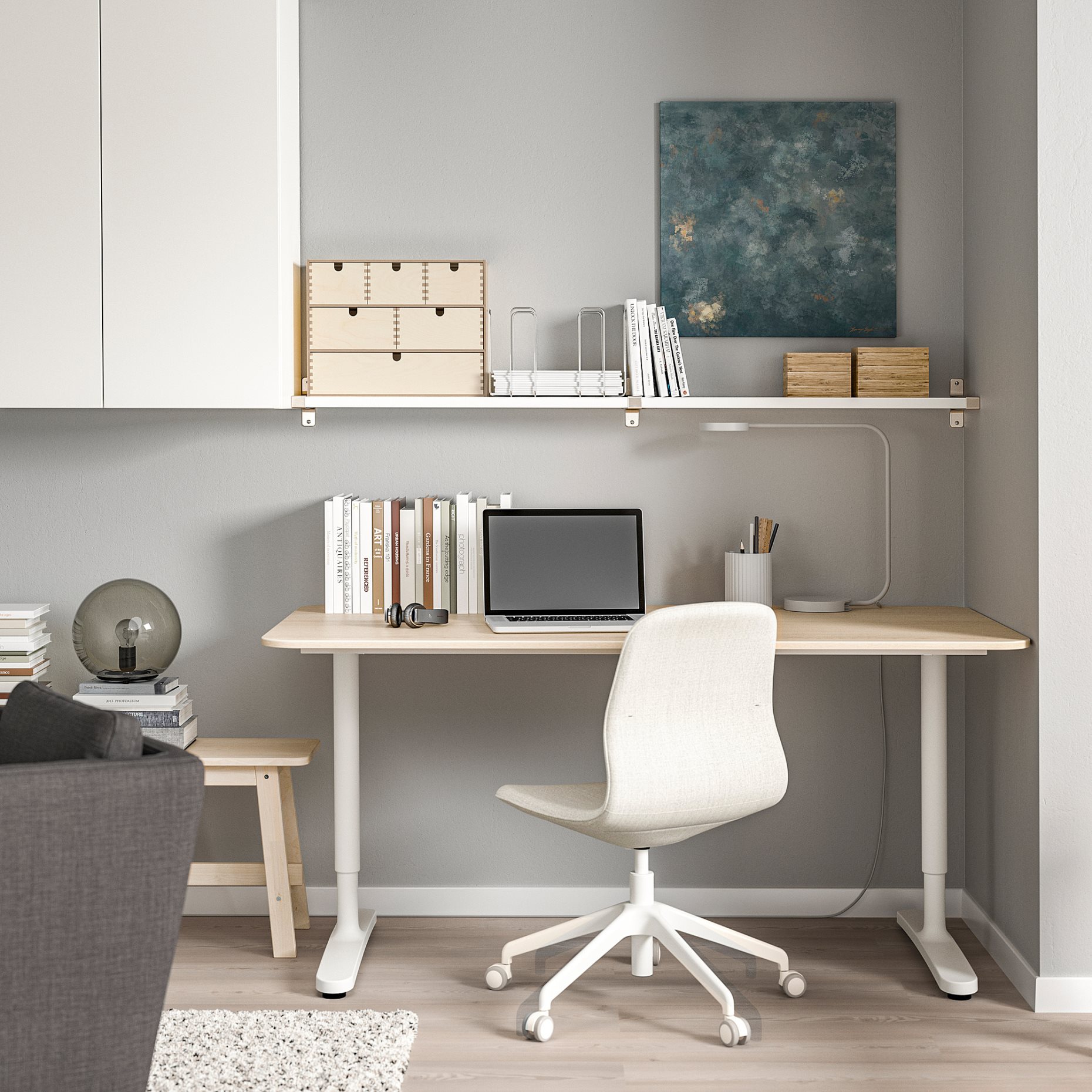 BERGSHULT/GRANHULT, wall shelf, 160x20 cm, 292.909.33
