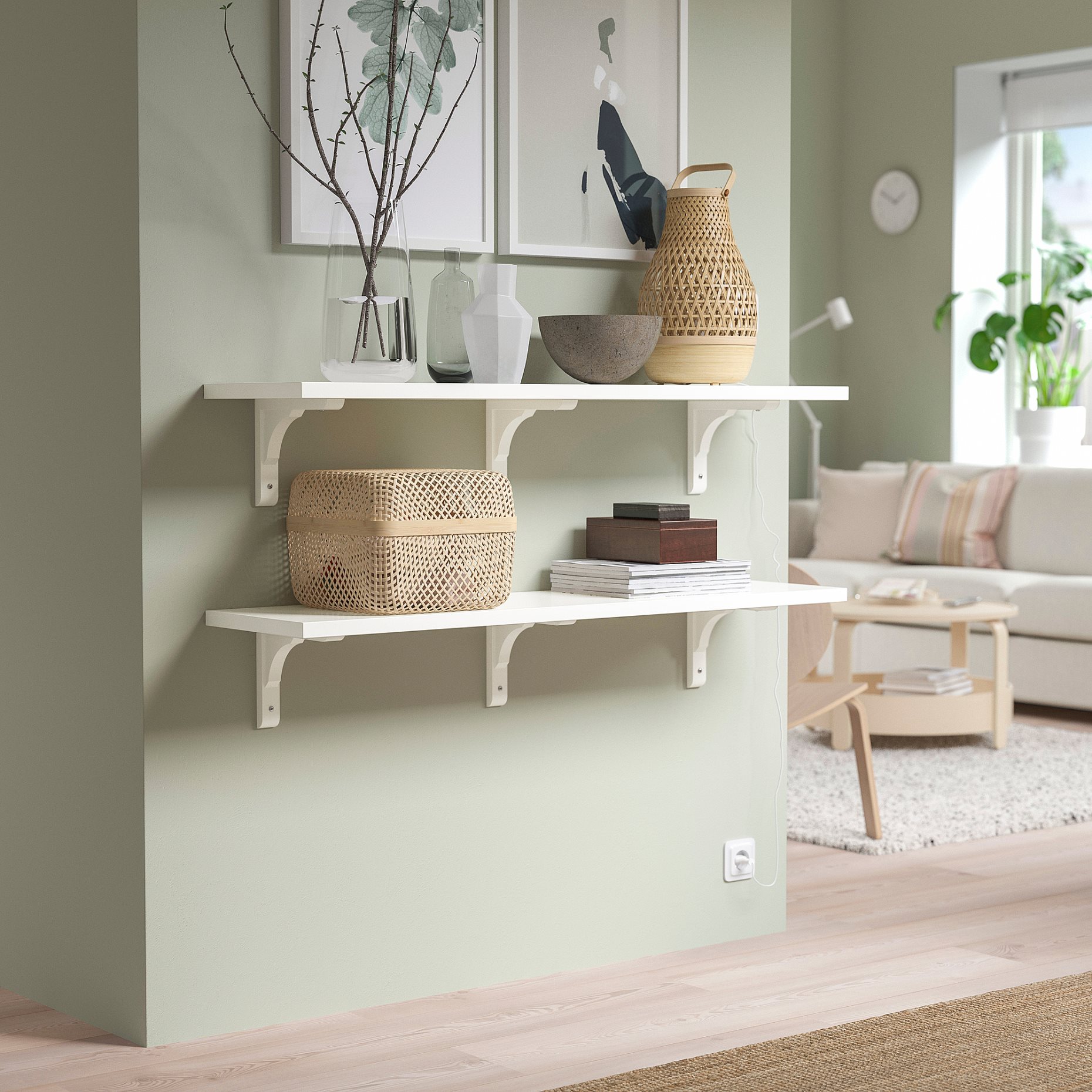 BERGSHULT/RAMSHULT, wall shelf combination, 292.911.12