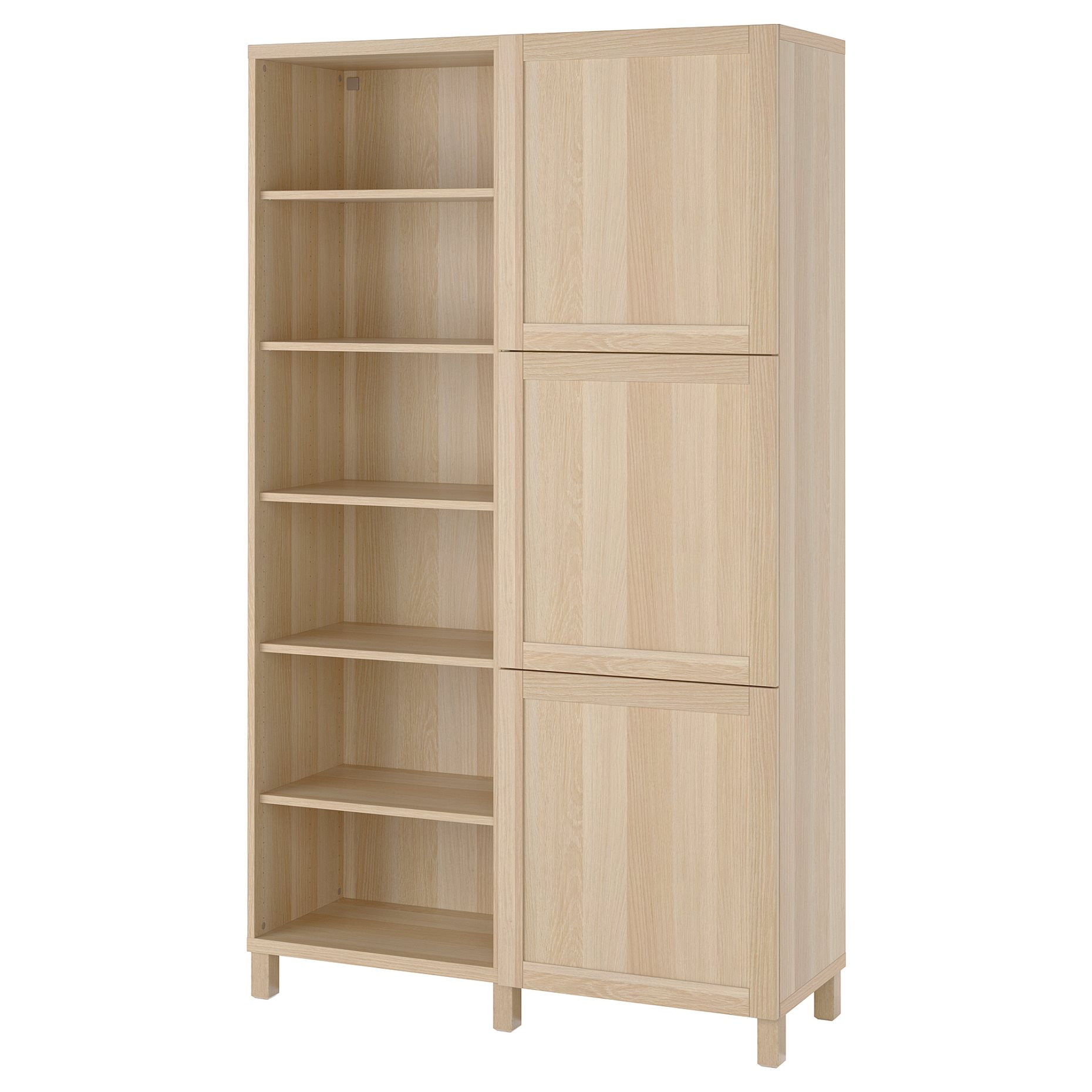 BESTÅ, storage combination with doors, 120x42x202 cm, 294.216.94