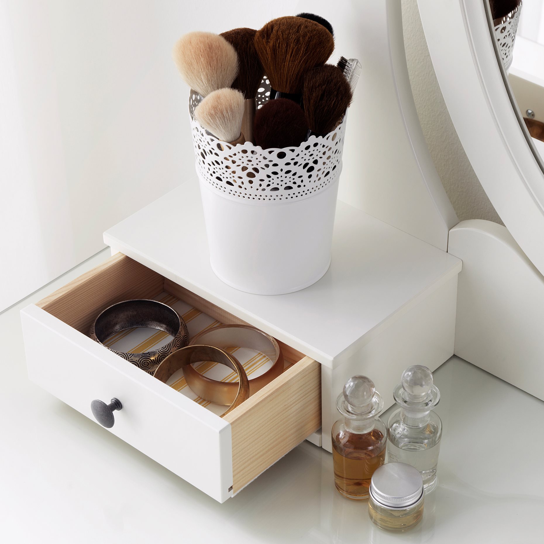 HEMNES, dressing table with mirror, 303.744.13