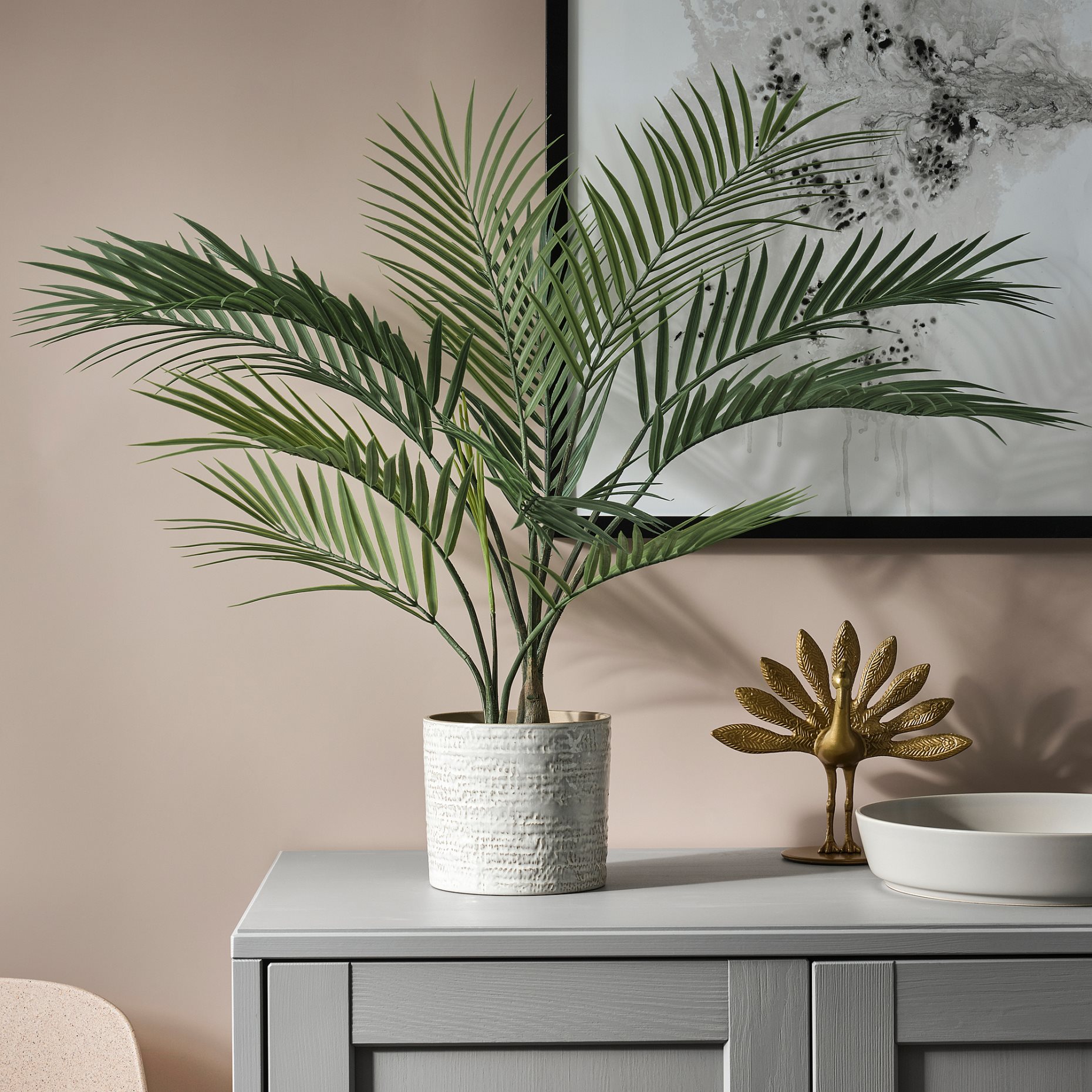 FEJKA, artificial potted plant in/outdoor/ Areca palm, 12 cm, 305.084.03