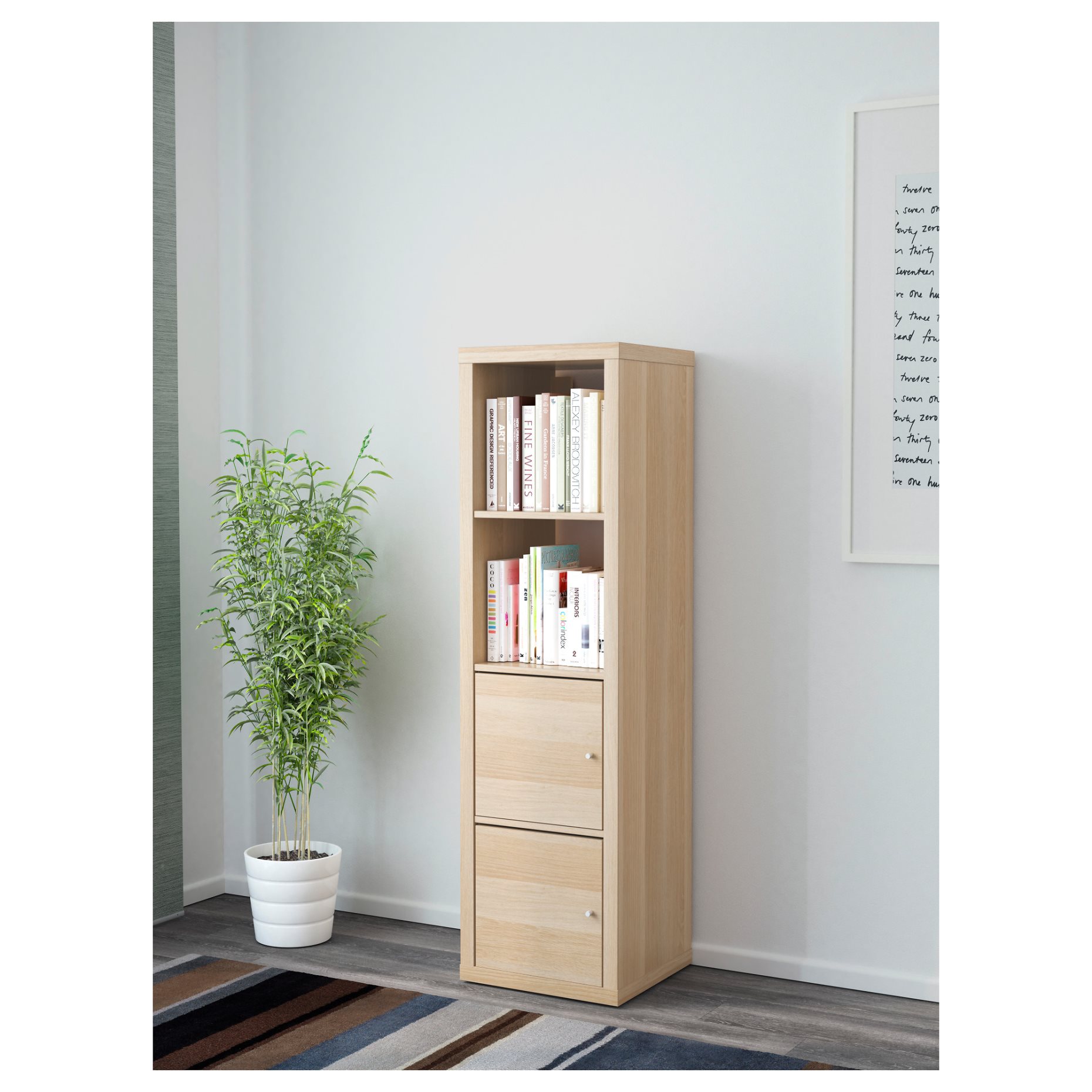 KALLAX, shelving unit with 2 inserts, 391.975.81