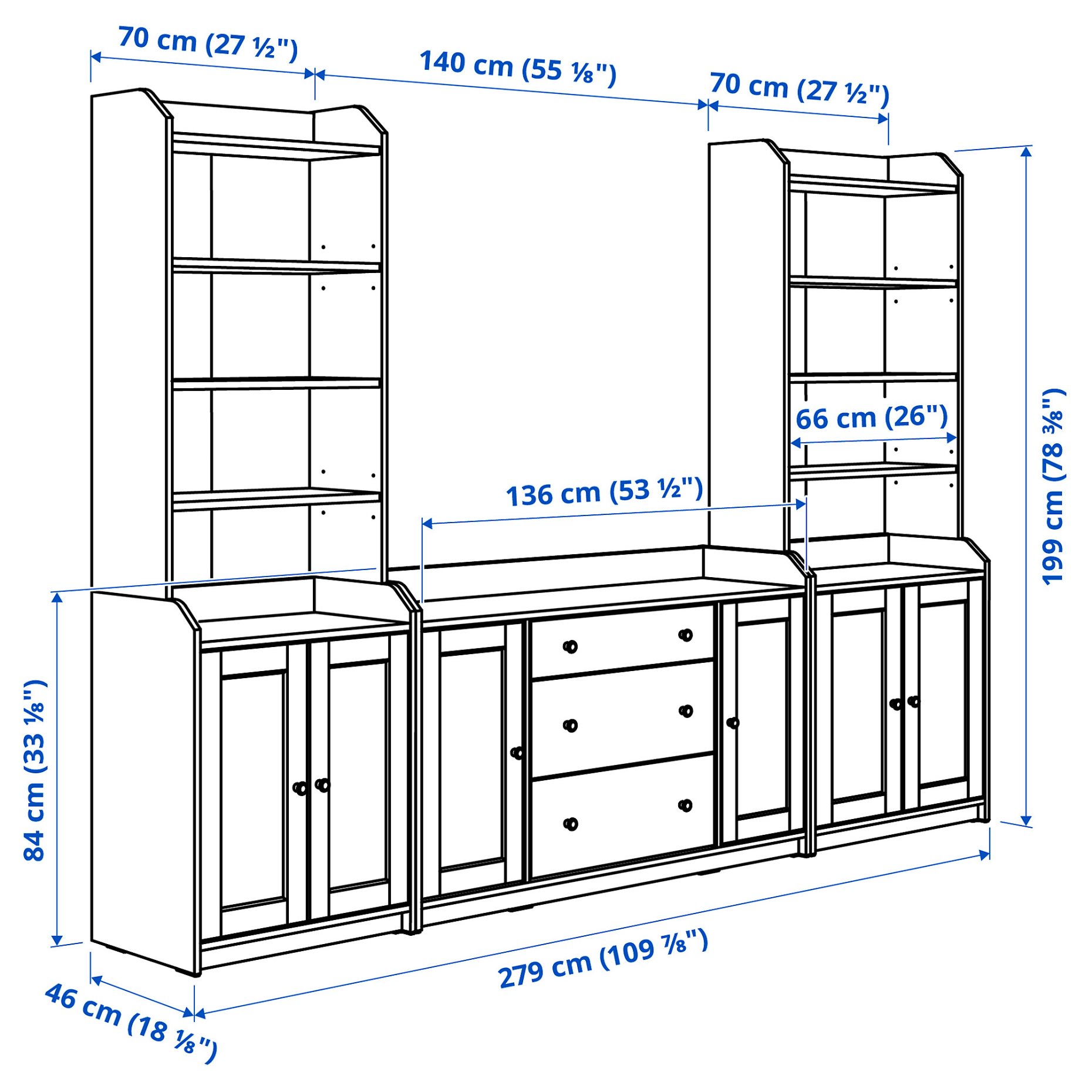 HAUGA, storage combination, 393.879.01