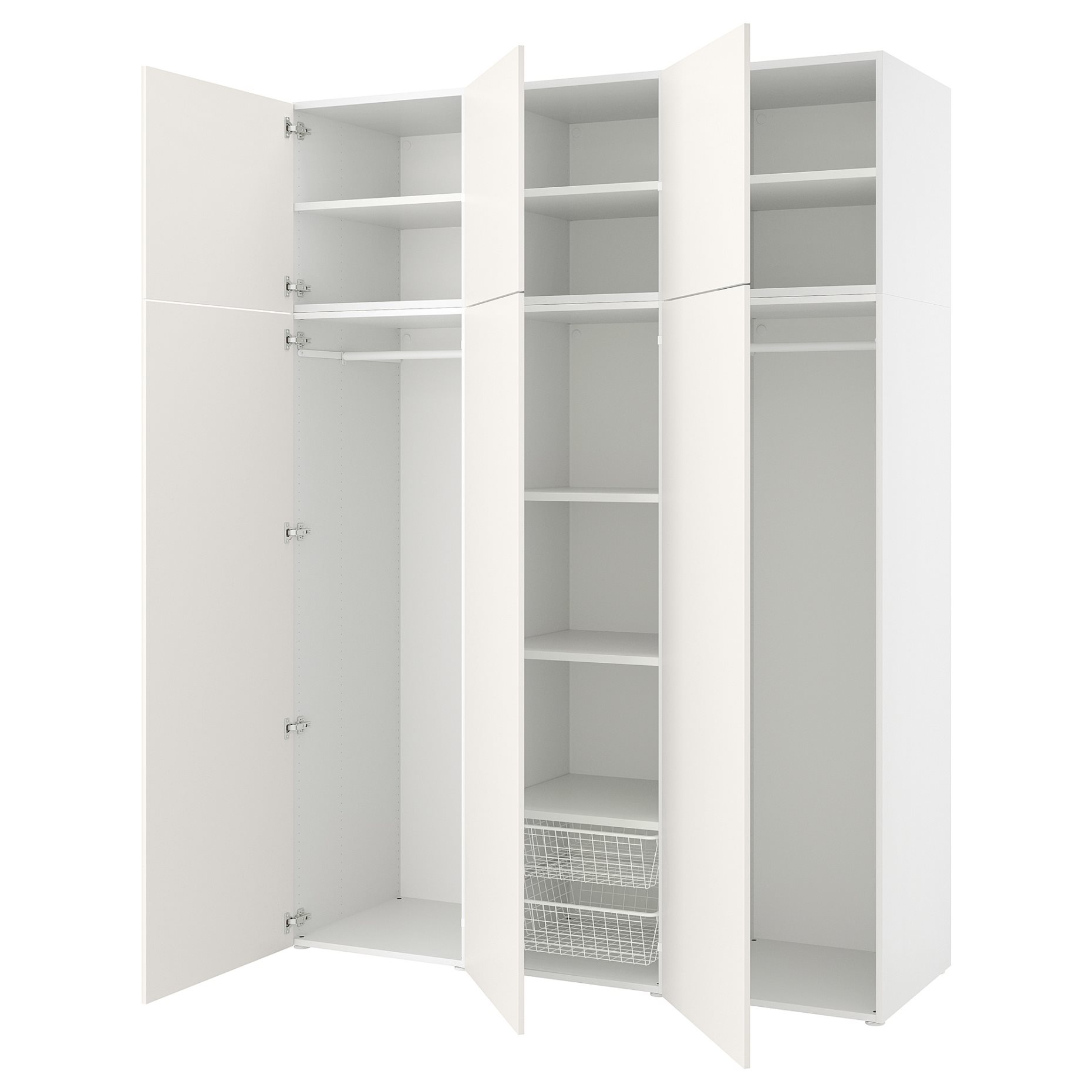 PLATSA, ντουλάπα με 6 πόρτες, 180x57x241, 394.243.19