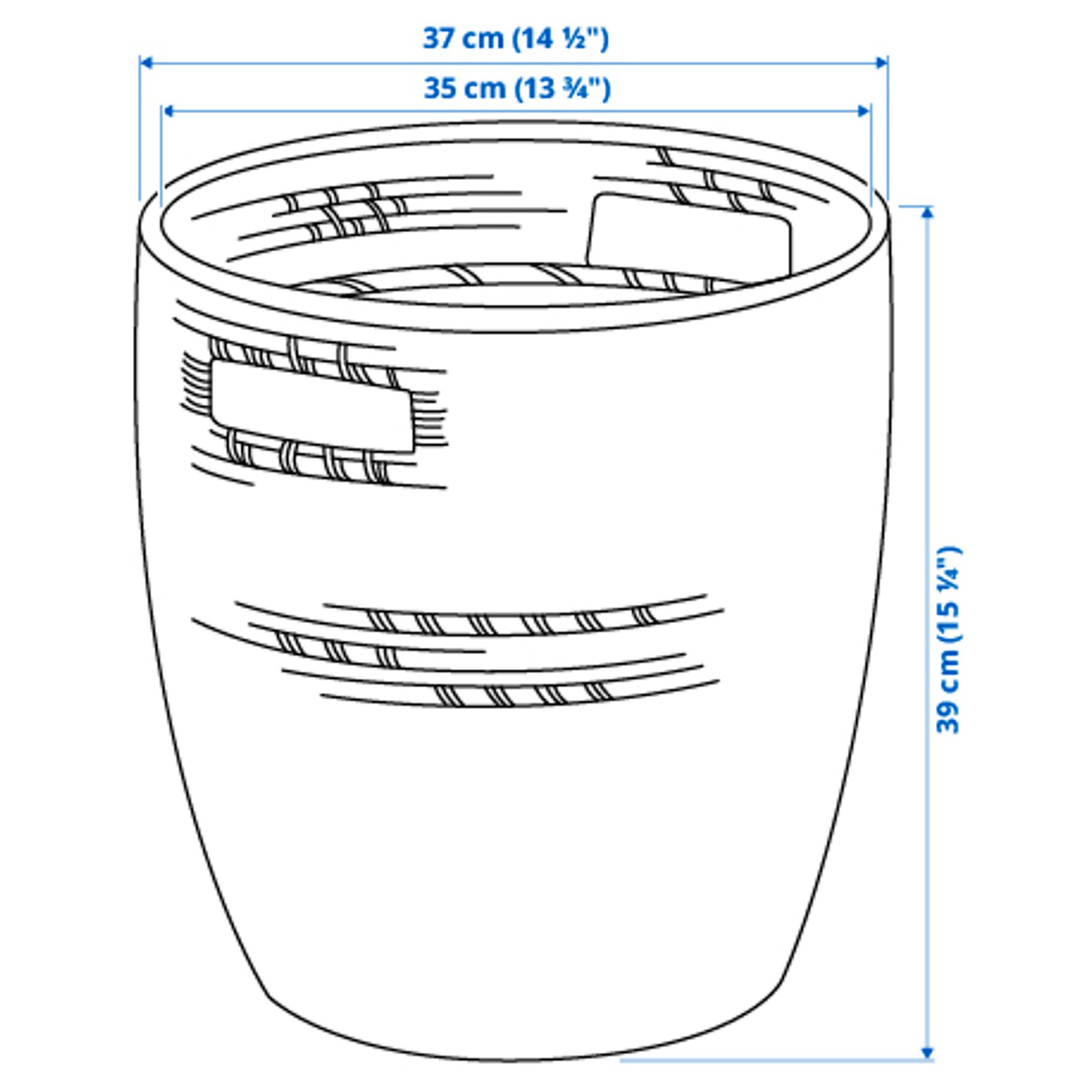 RÅGKORN, plant pot, in/outdoor, 404.075.59