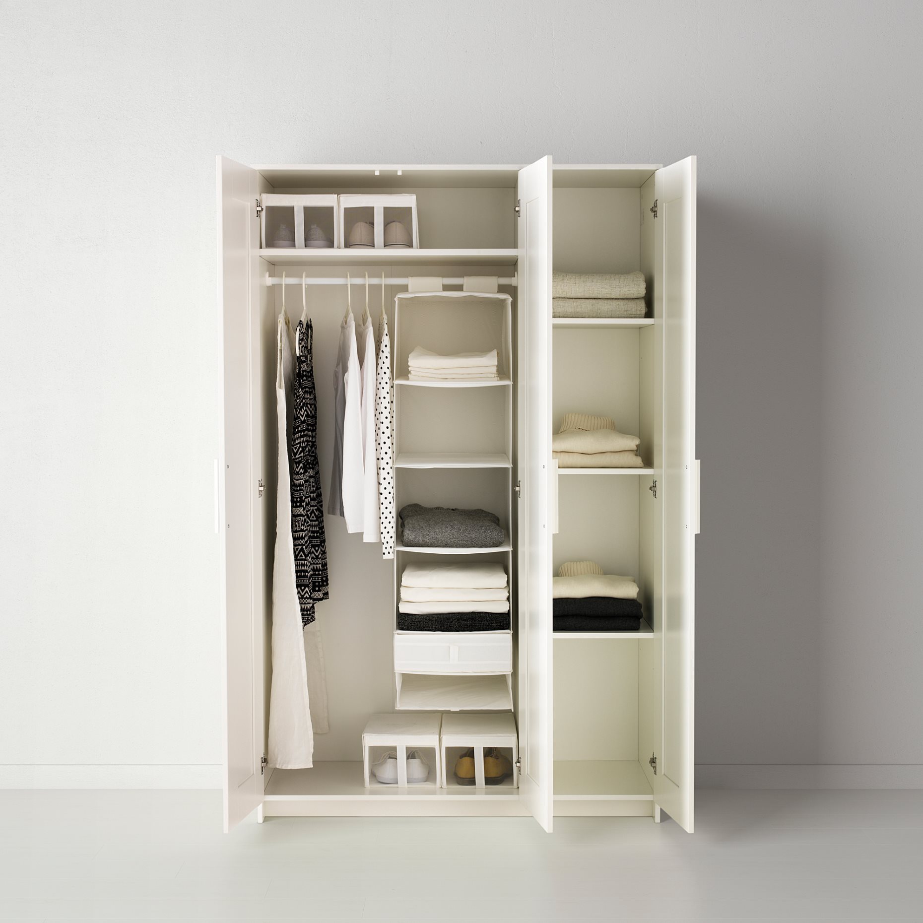 BRIMNES, wardrobe with 3 doors, 404.079.22