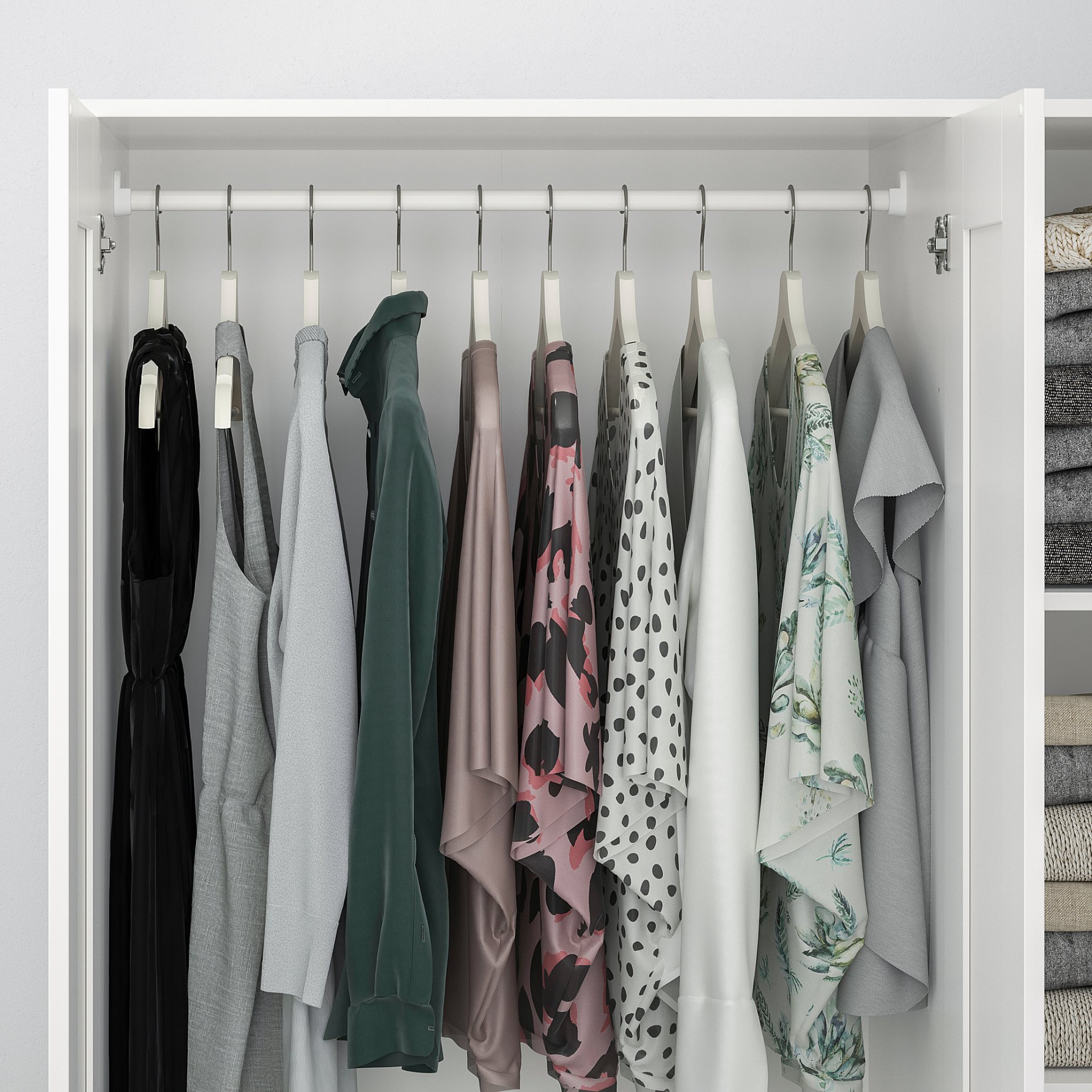 BRIMNES, wardrobe with 3 doors, 404.079.22