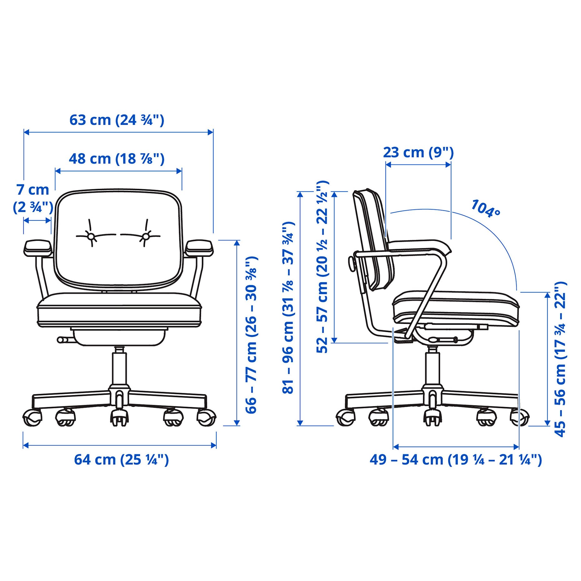 ALEFJÄLL, swivel chair, 404.199.82