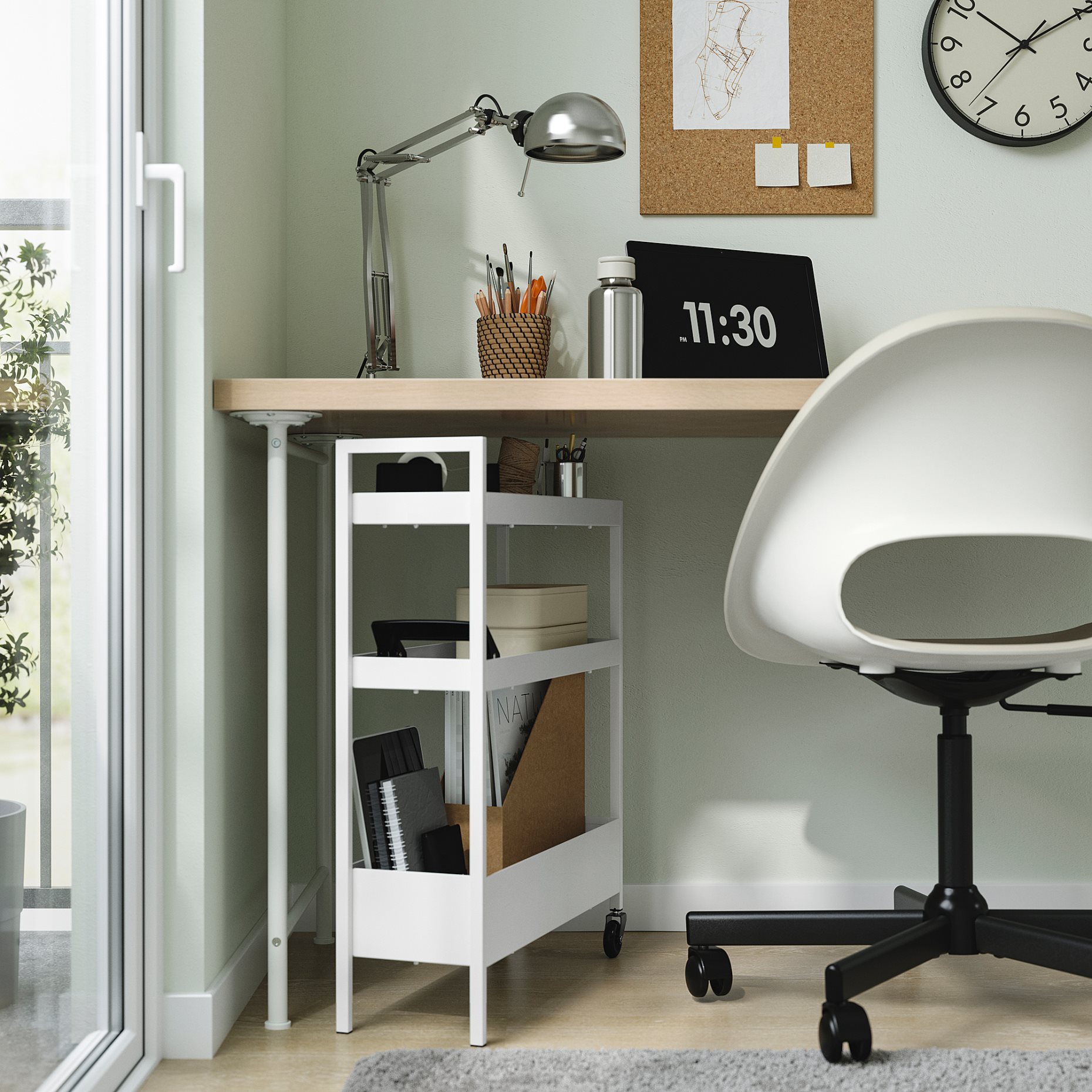 NISSAFORS, trolley, 50.5x19x67 cm, 406.029.85