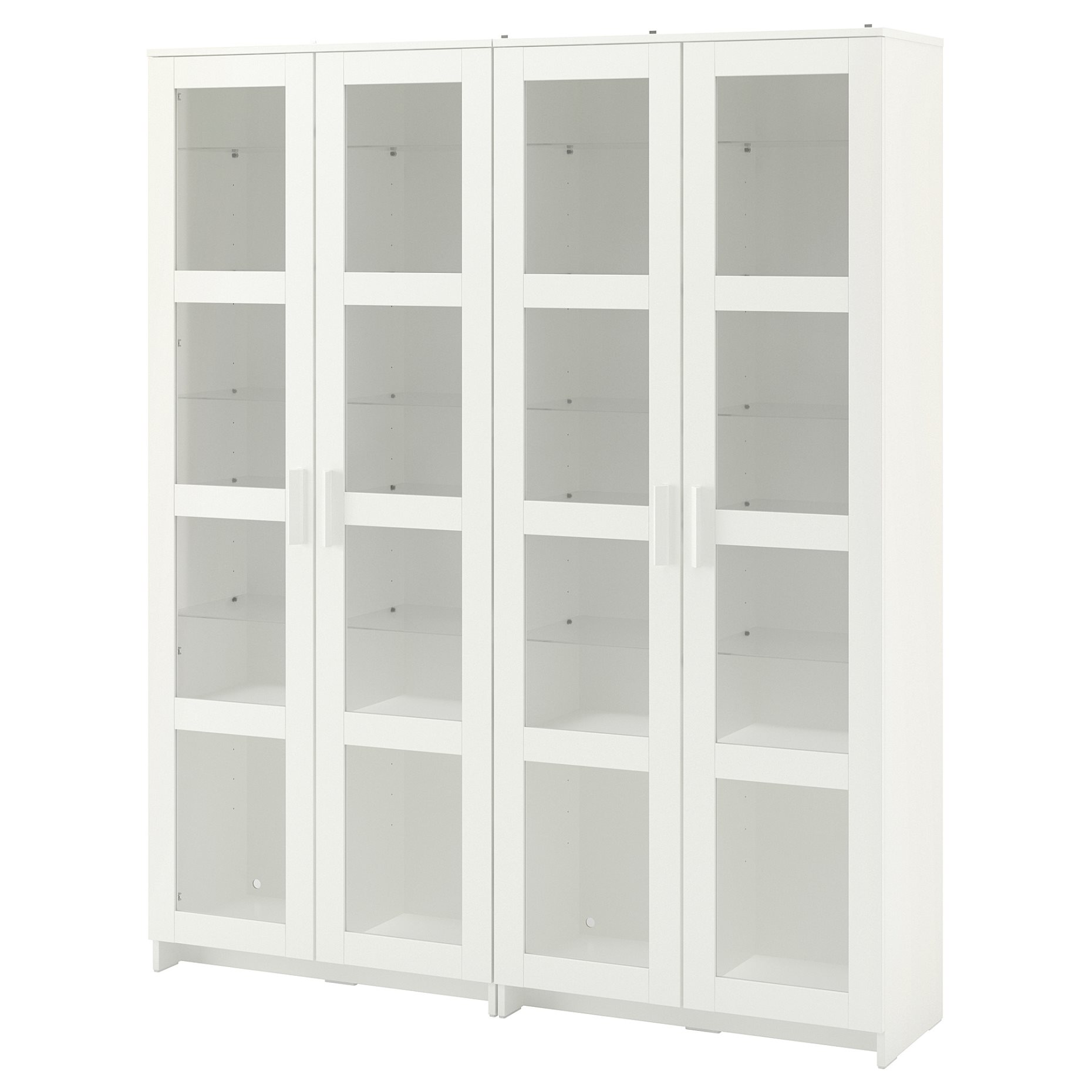 BRIMNES, storage combination with glass doors, 492.782.37