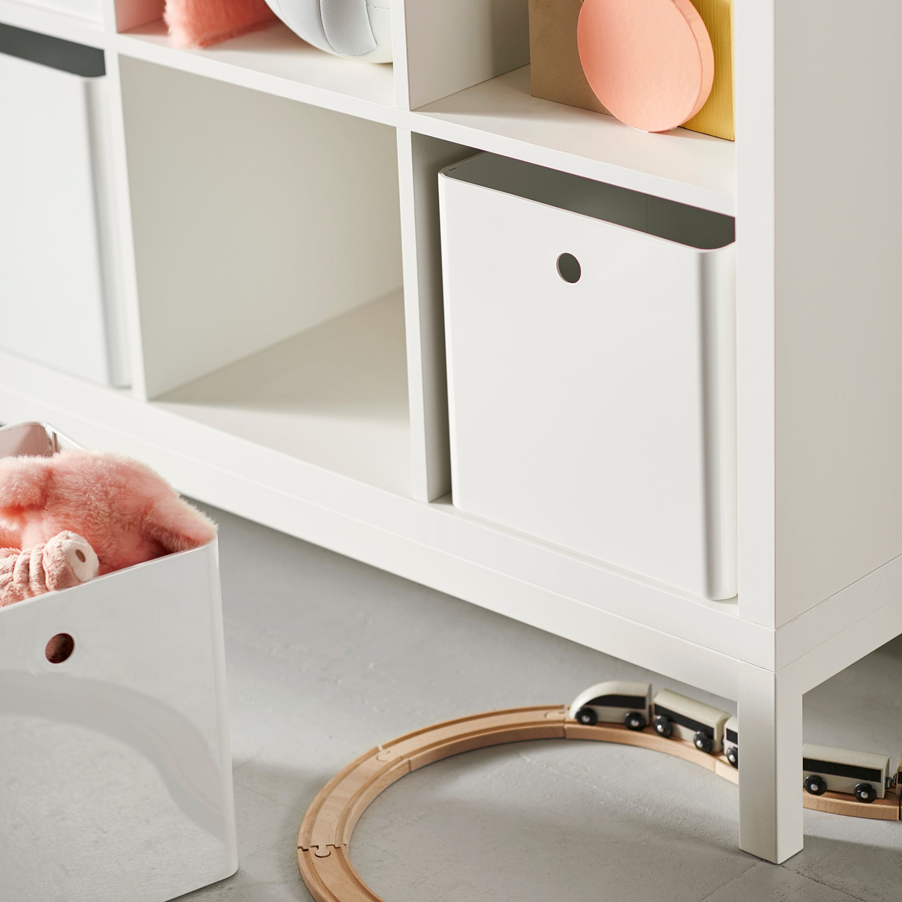 KALLAX, shelving unit with underframe, 147x94 cm, 494.426.76