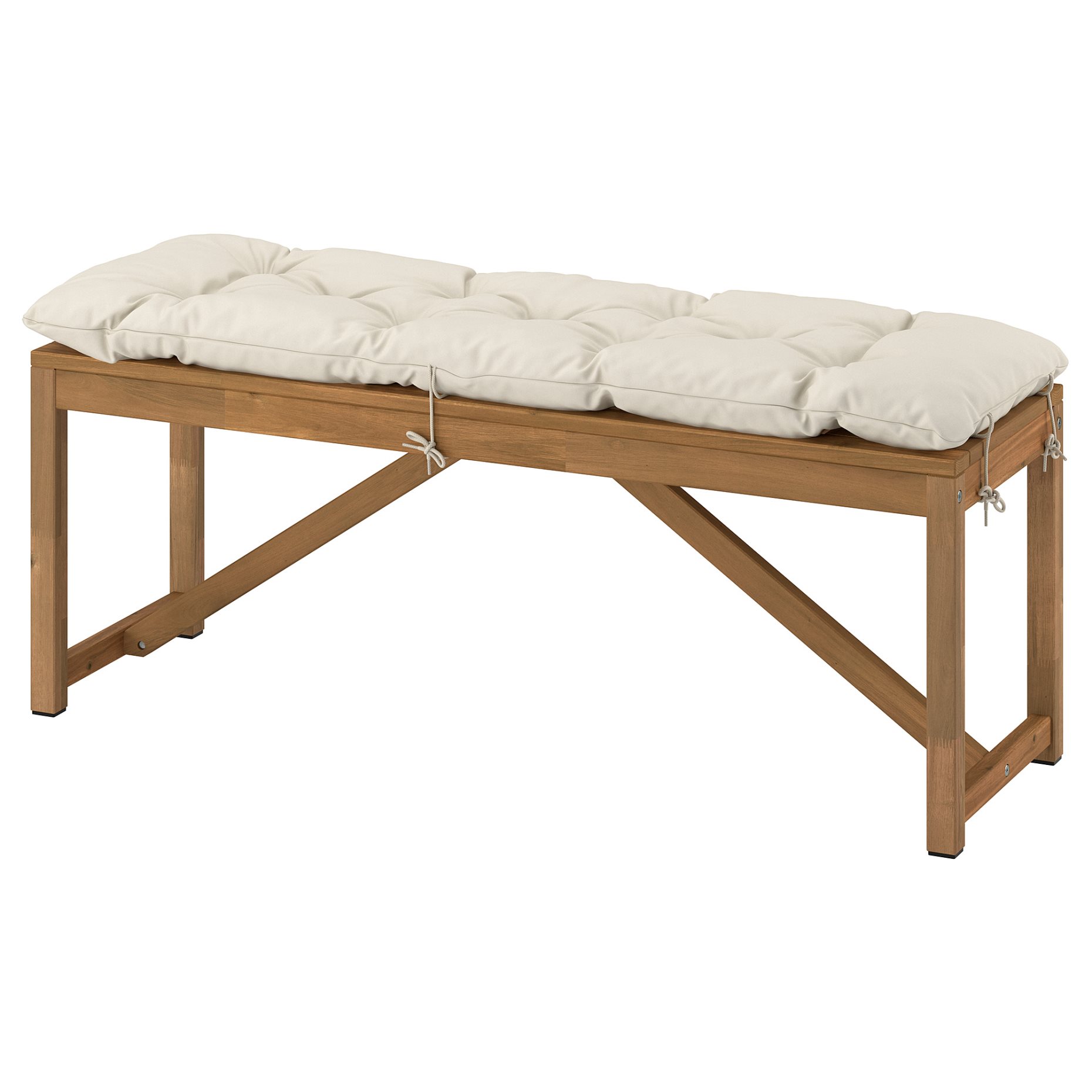 NÄMMARÖ, παγκάκι με μαξιλάρια, 120 cm, 495.753.03