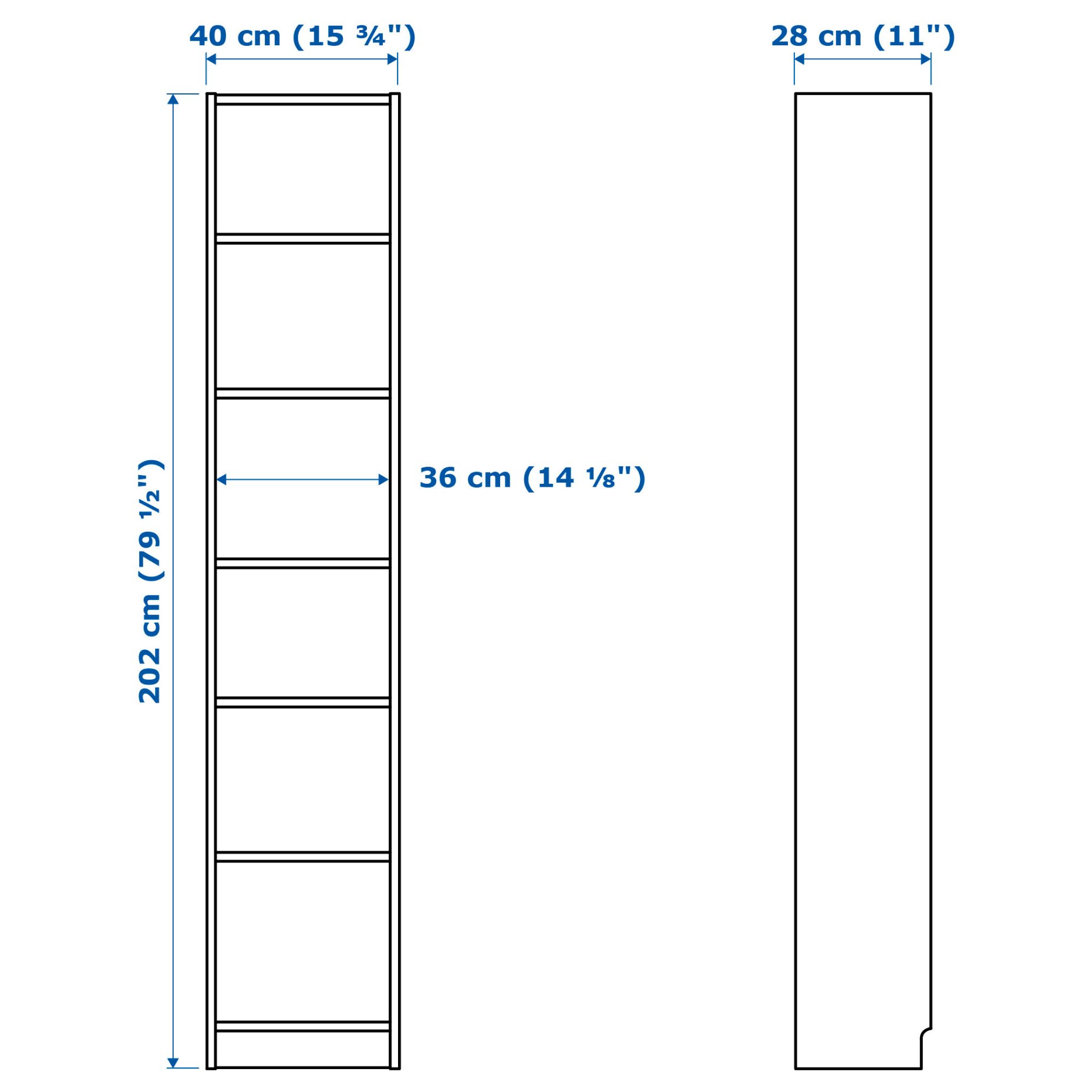 BILLY, bookcase, 502.638.38