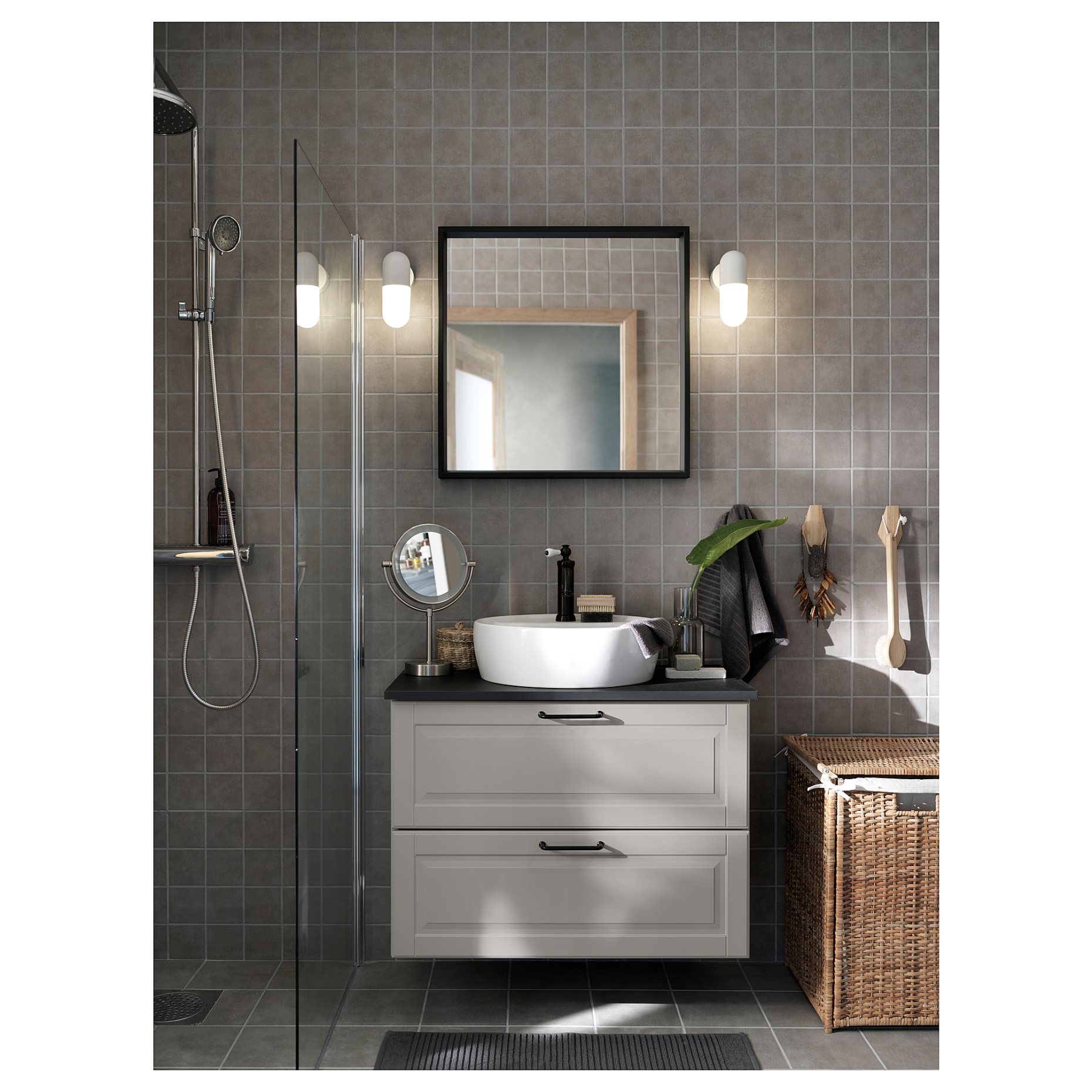 NISSEDAL, mirror, 65x65 cm, 503.203.20