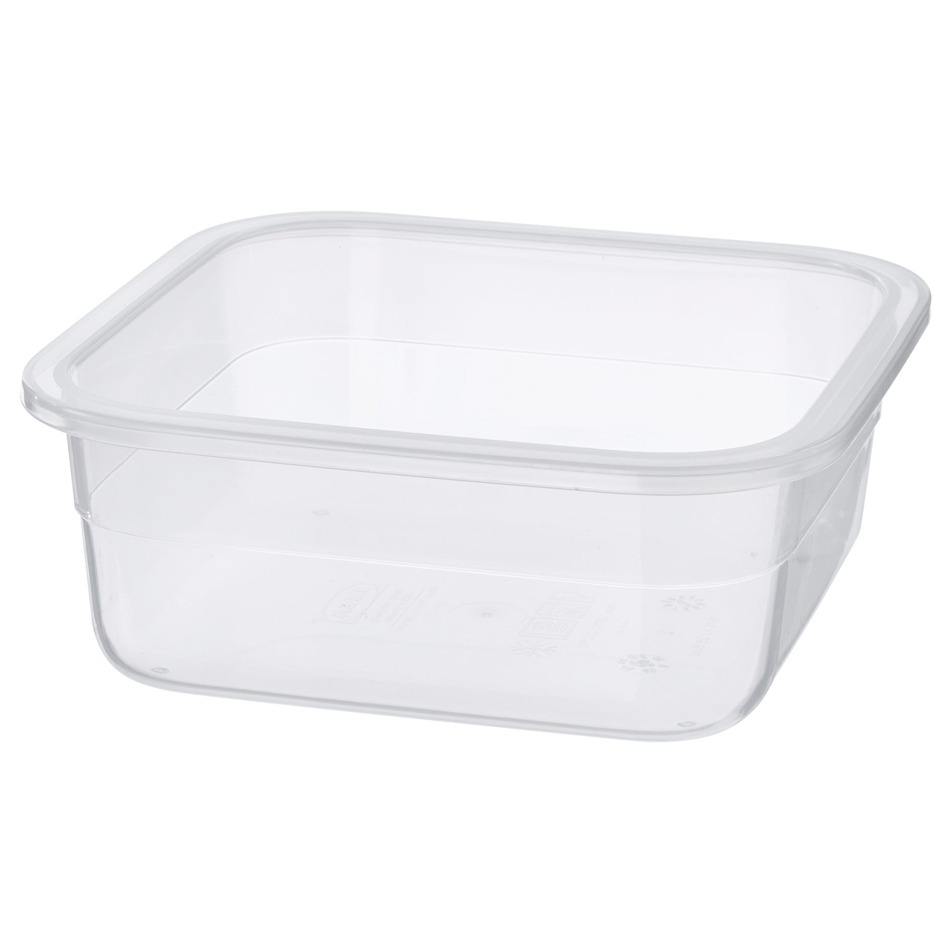 IKEA 365+, δοχείο αποθήκευσης τροφίμων τετράγωνο/πλαστικό, 750 ml, 503.591.76