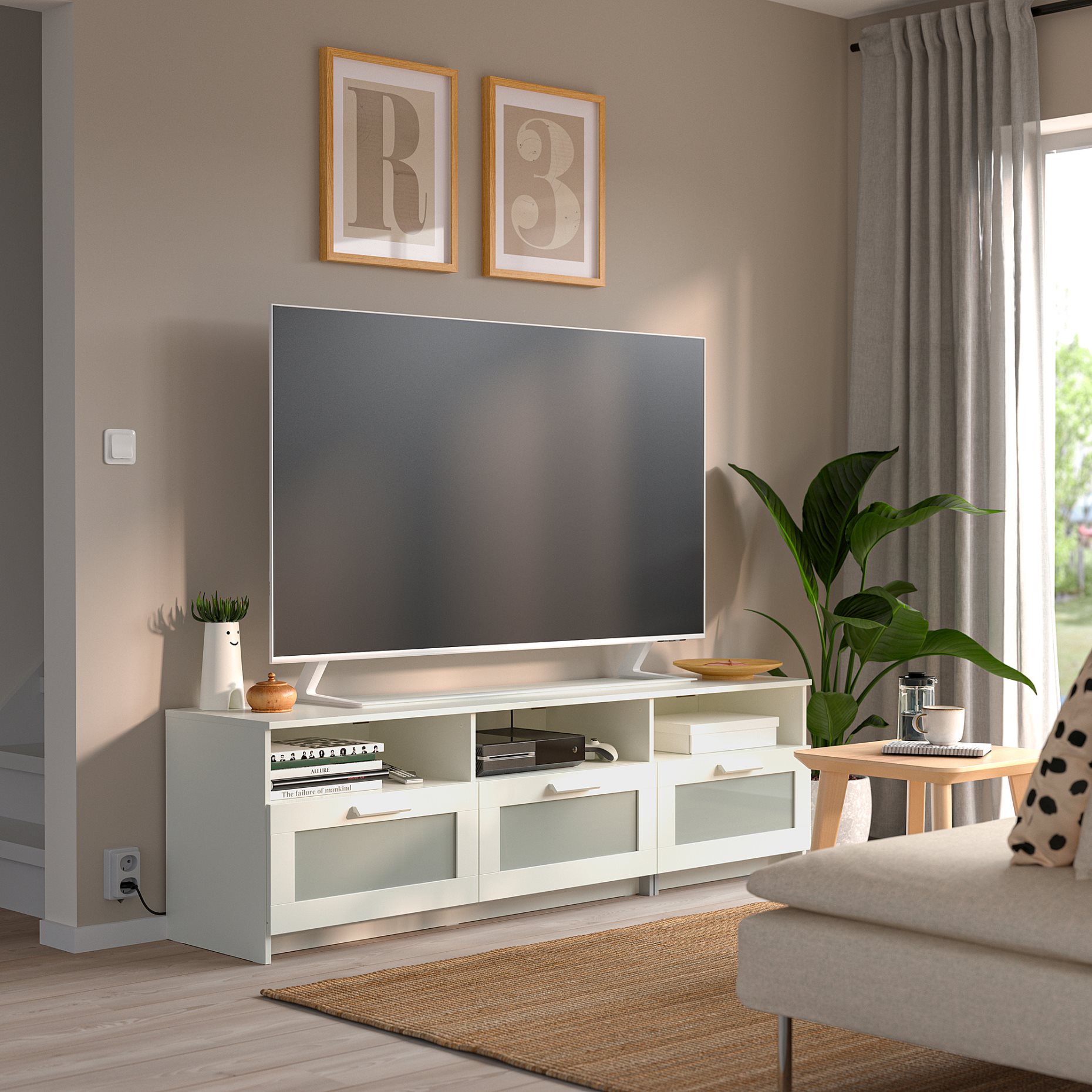 BRIMNES, TV bench, 504.098.74