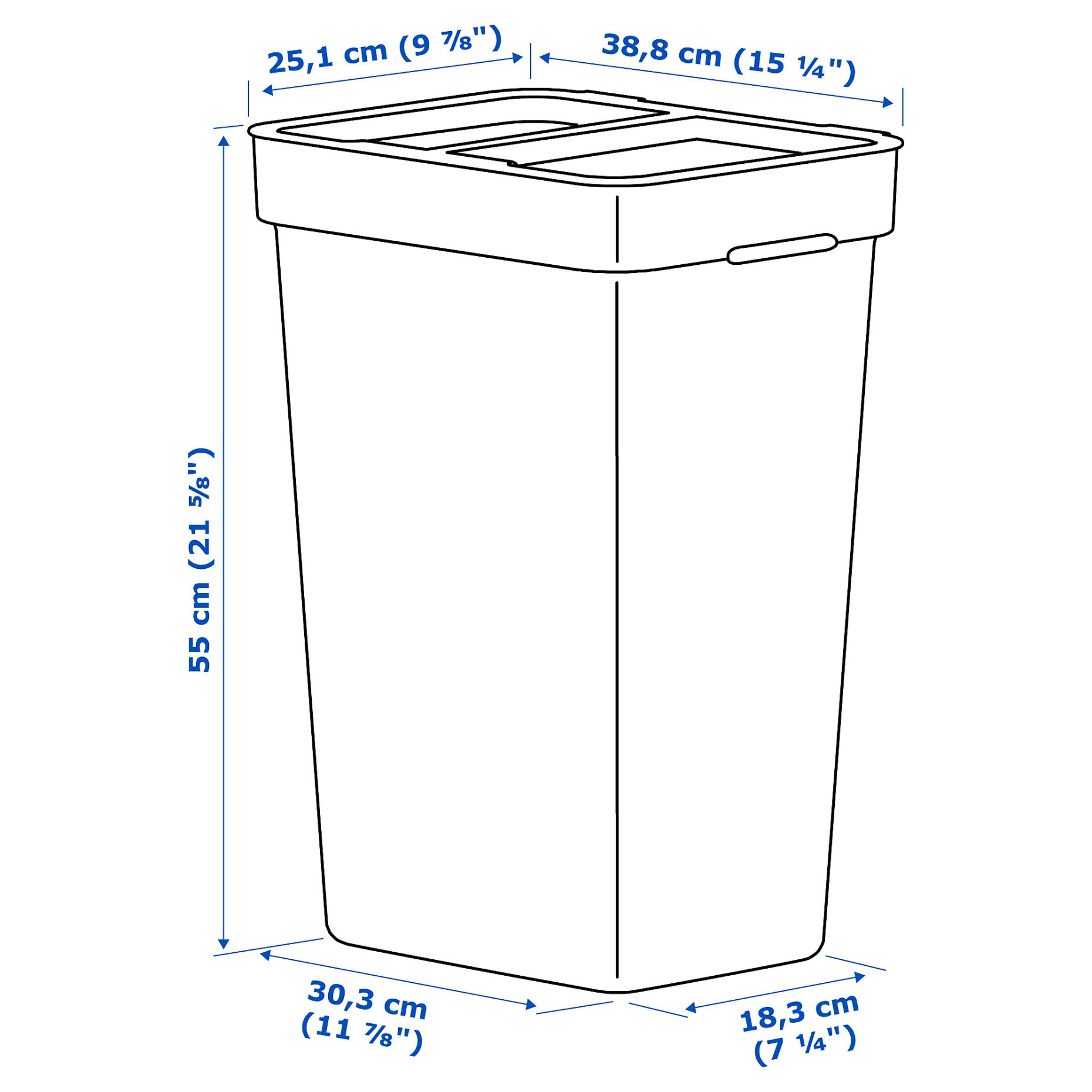 HÅLLBAR, bin, 35 l, 504.202.06