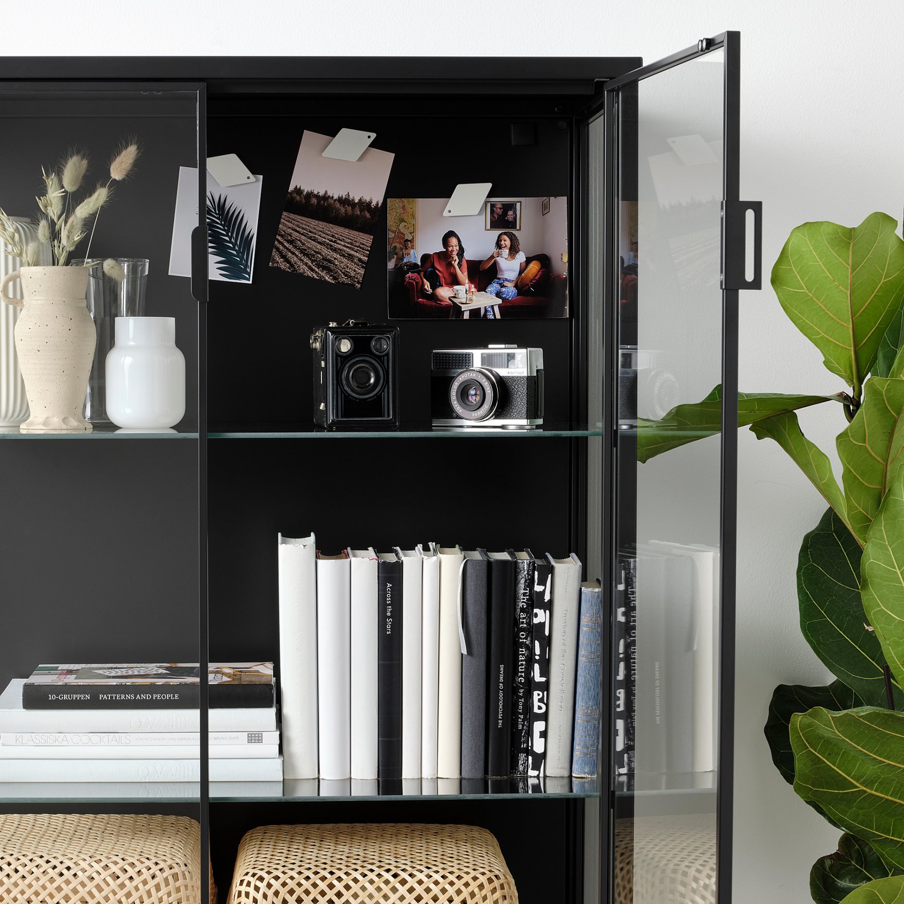RUDSTA, glass-door cabinet, 80x37x120 cm, 504.501.37