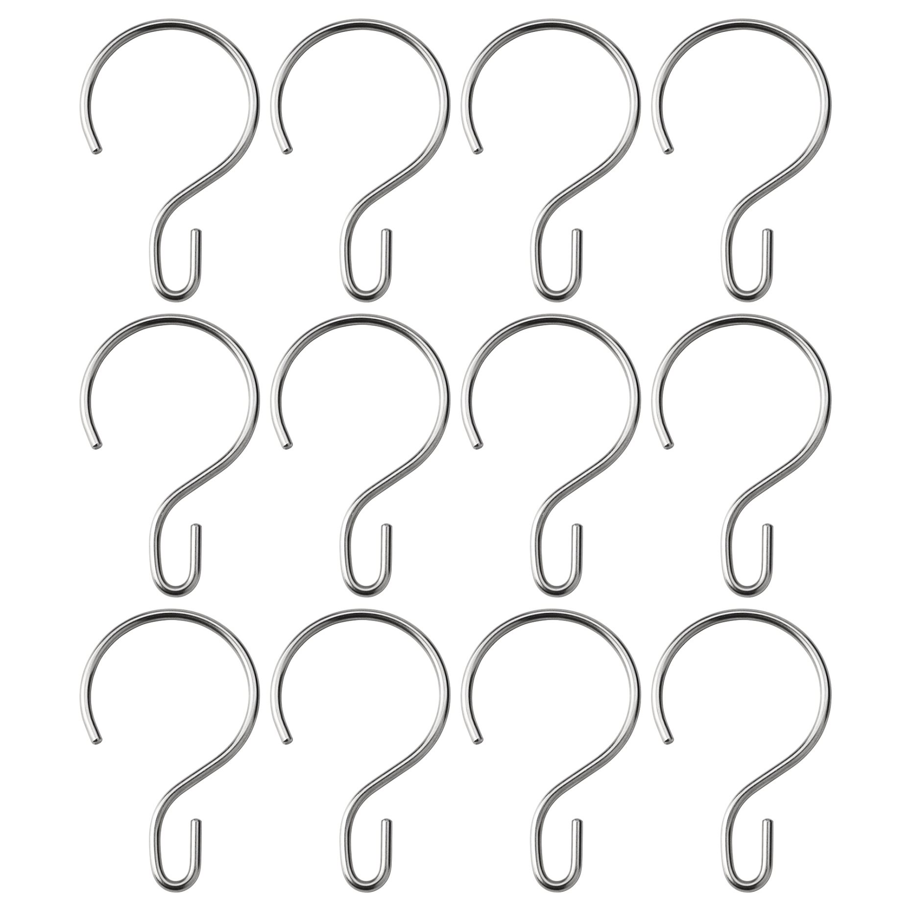 RUDSJÖN, shower curtain ring, 12 pack, 504.660.15