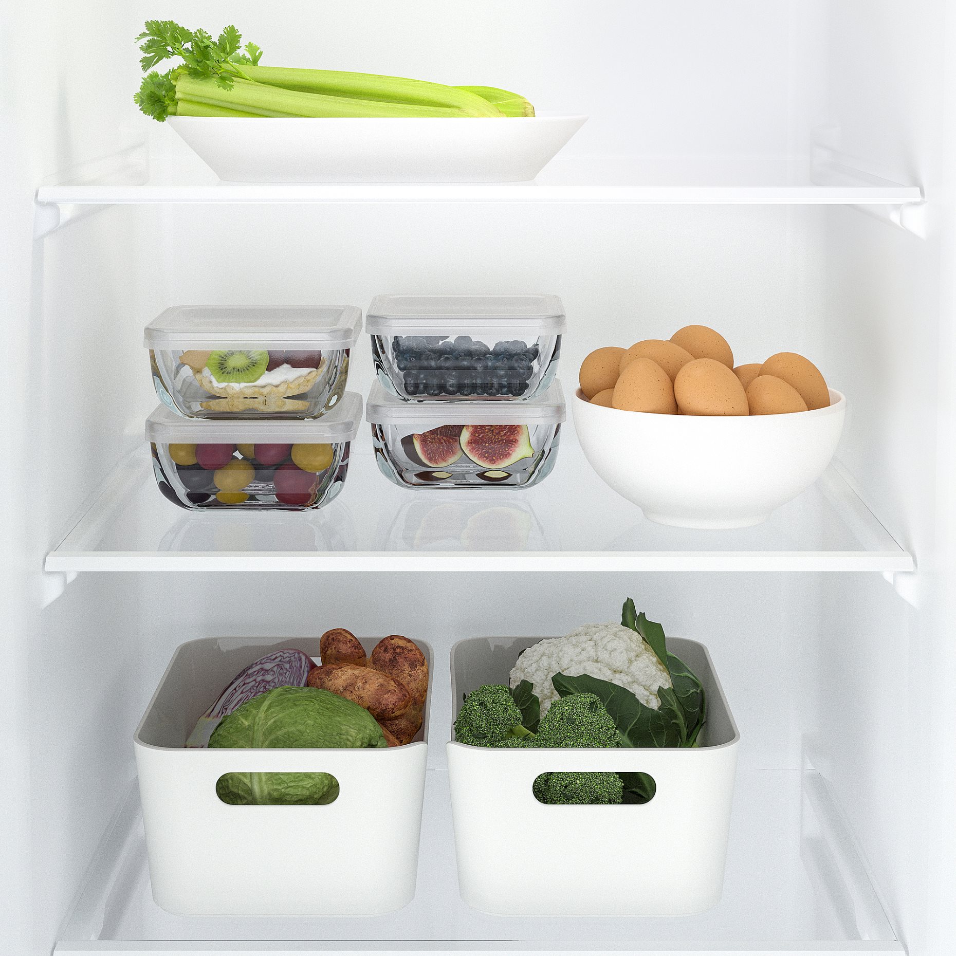 BESTÄMMA, food container with lid, 0.5 l, 504.957.63