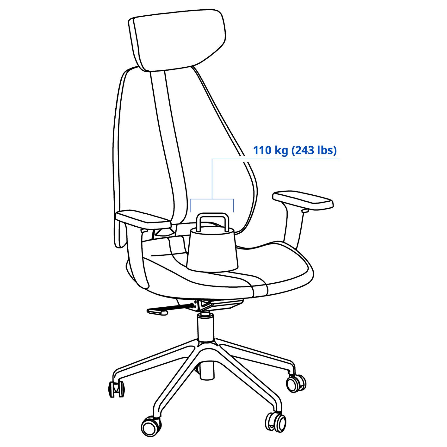 GRUPPSPEL, καρέκλα gaming, 505.075.58