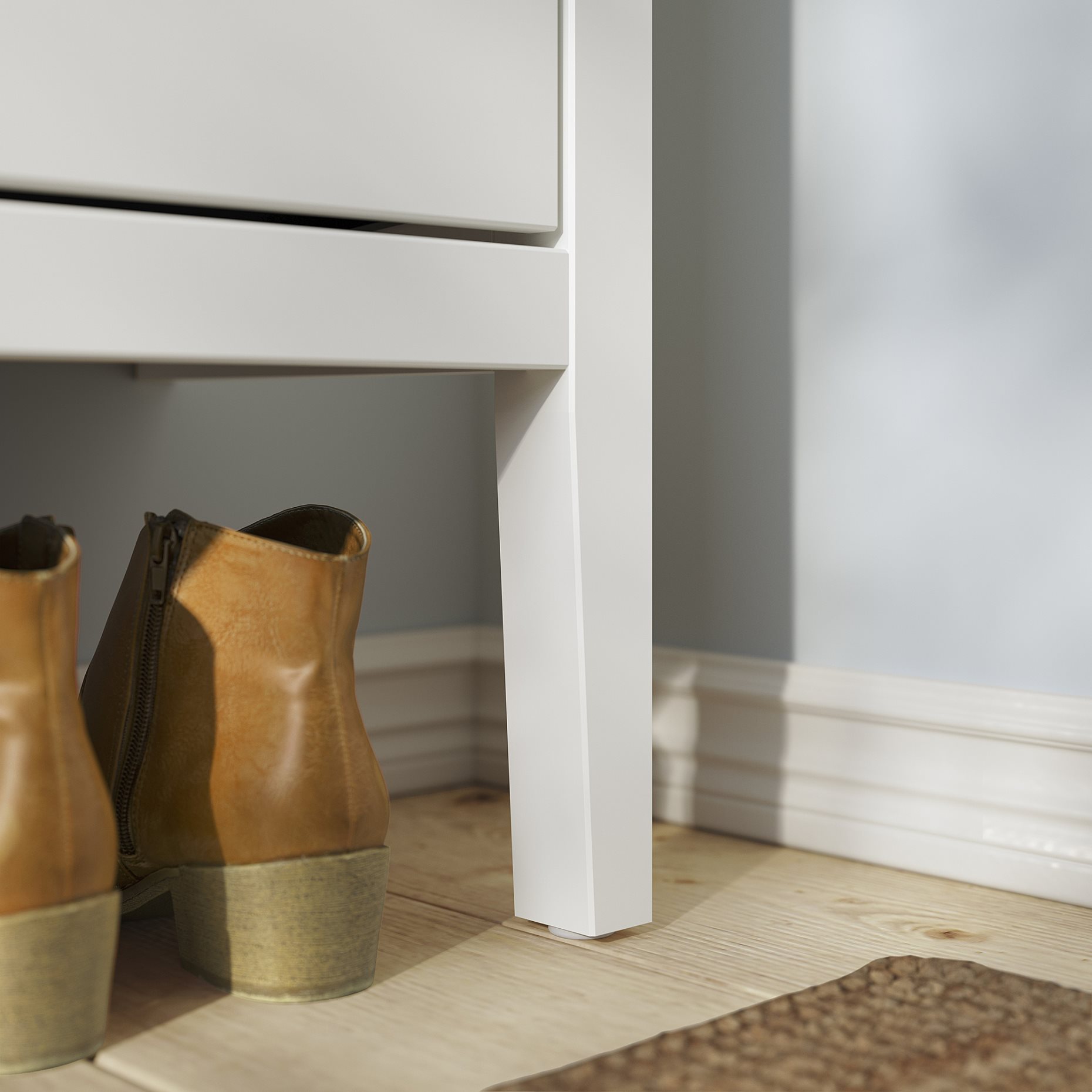 GULLABERG, shoe cabinet with 2 compartments, 88x30x122 cm, 505.876.92