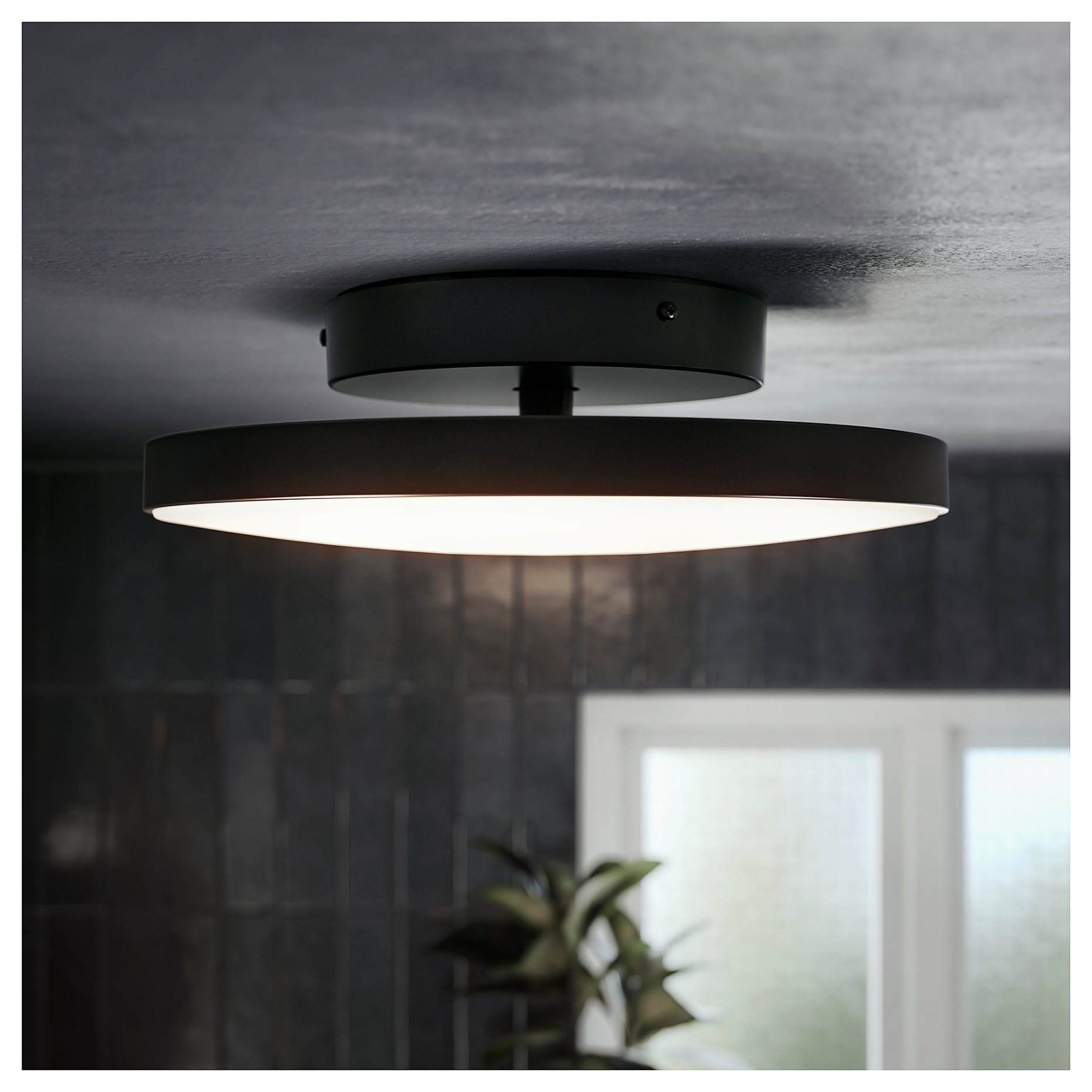 KABOMBA, ceiling lamp with built-in LED light source/matt, 36 cm, 604.852.78