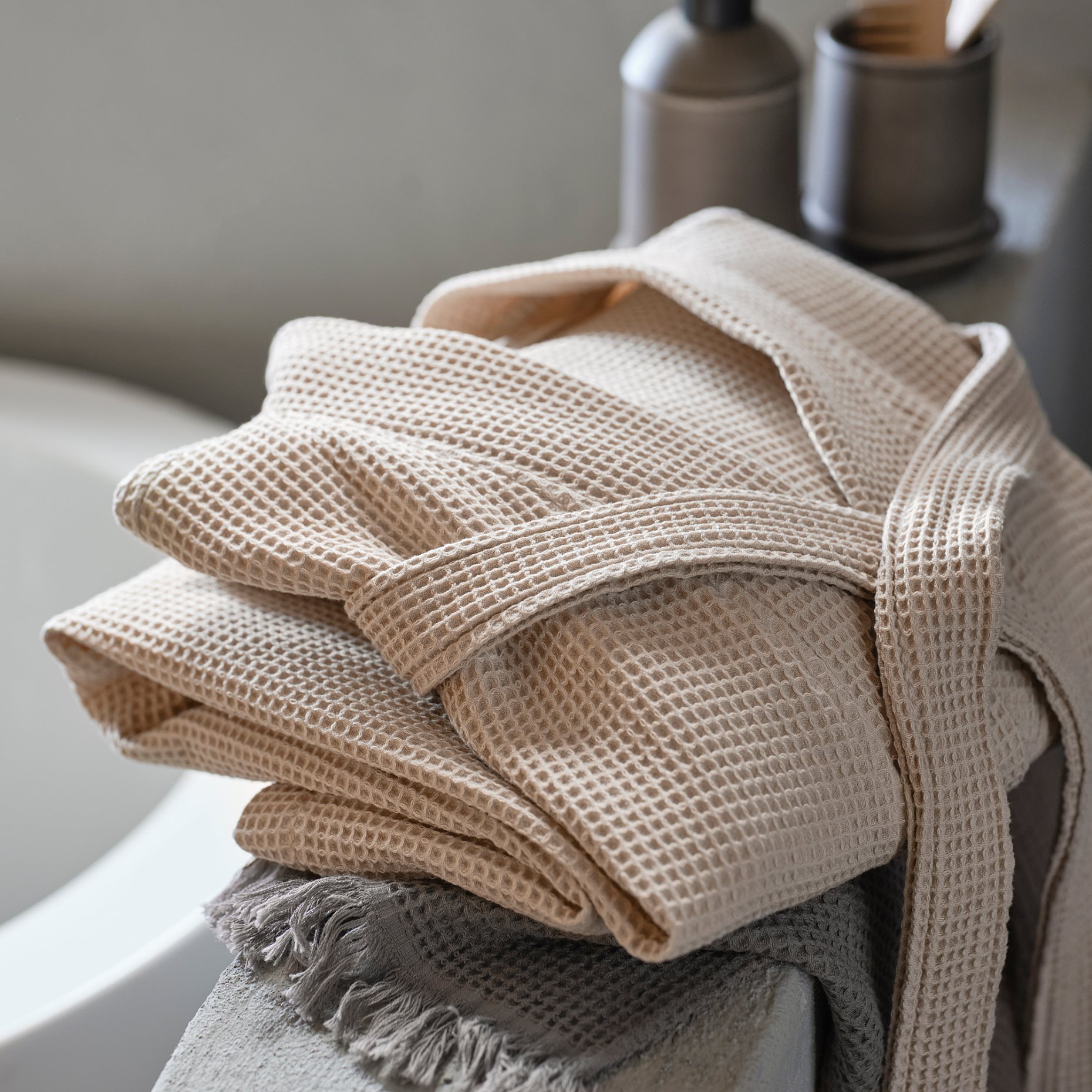 BJÄLVEN, bath robe, S/M, 605.129.79
