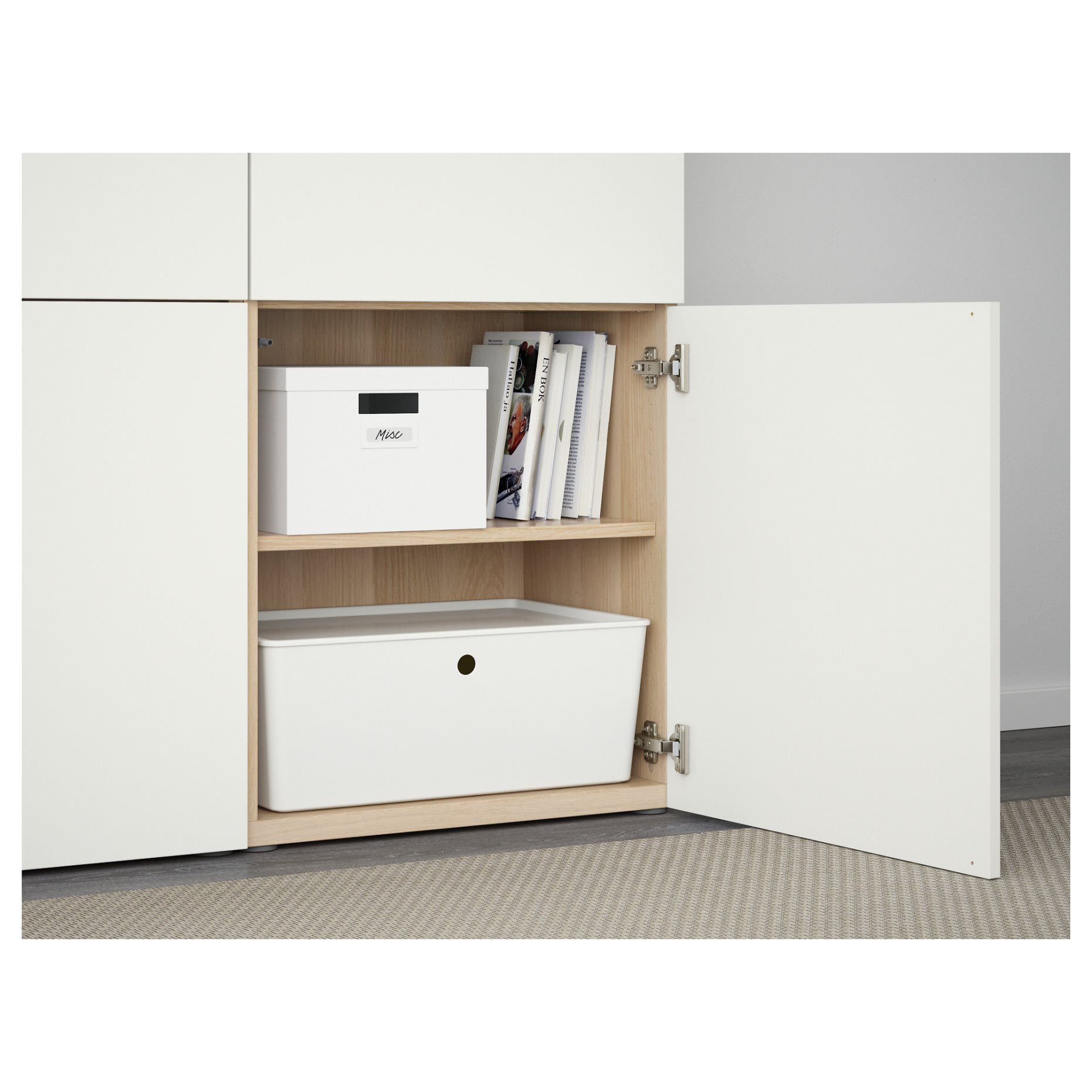 BESTÅ, storage combination with doors, 120x42x193 cm, 690.715.04