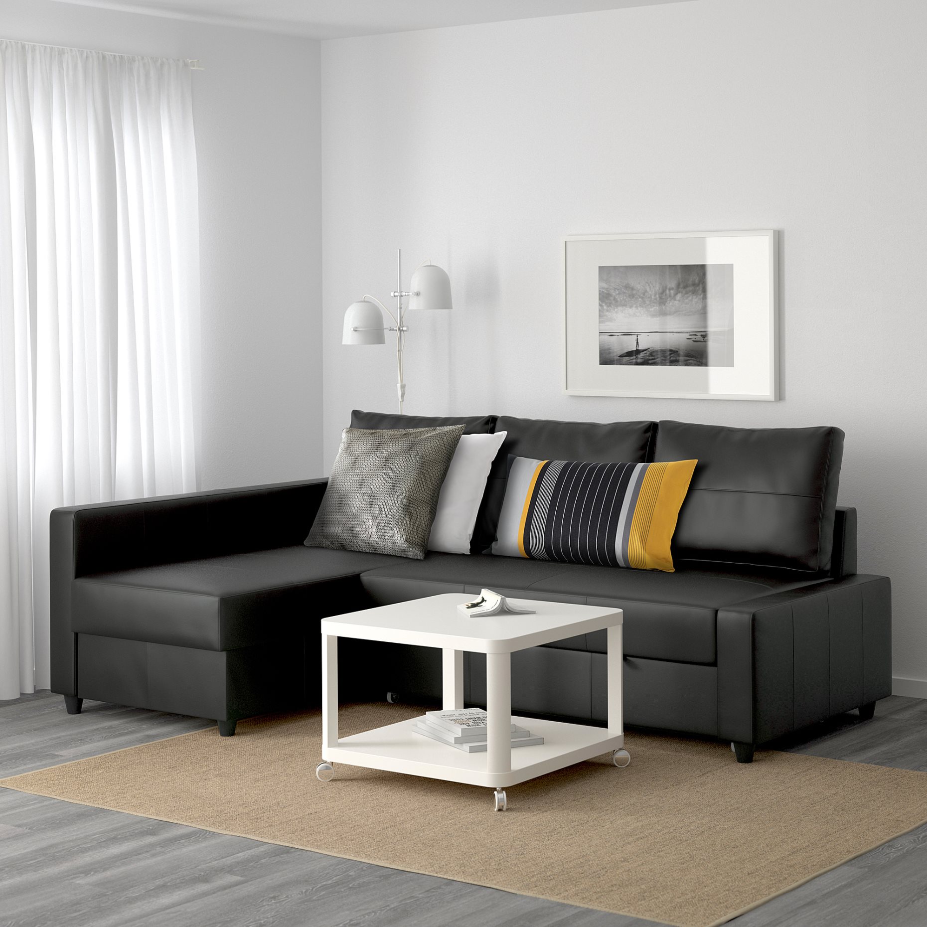 FRIHETEN, corner sofa-bed with storage, 692.168.18