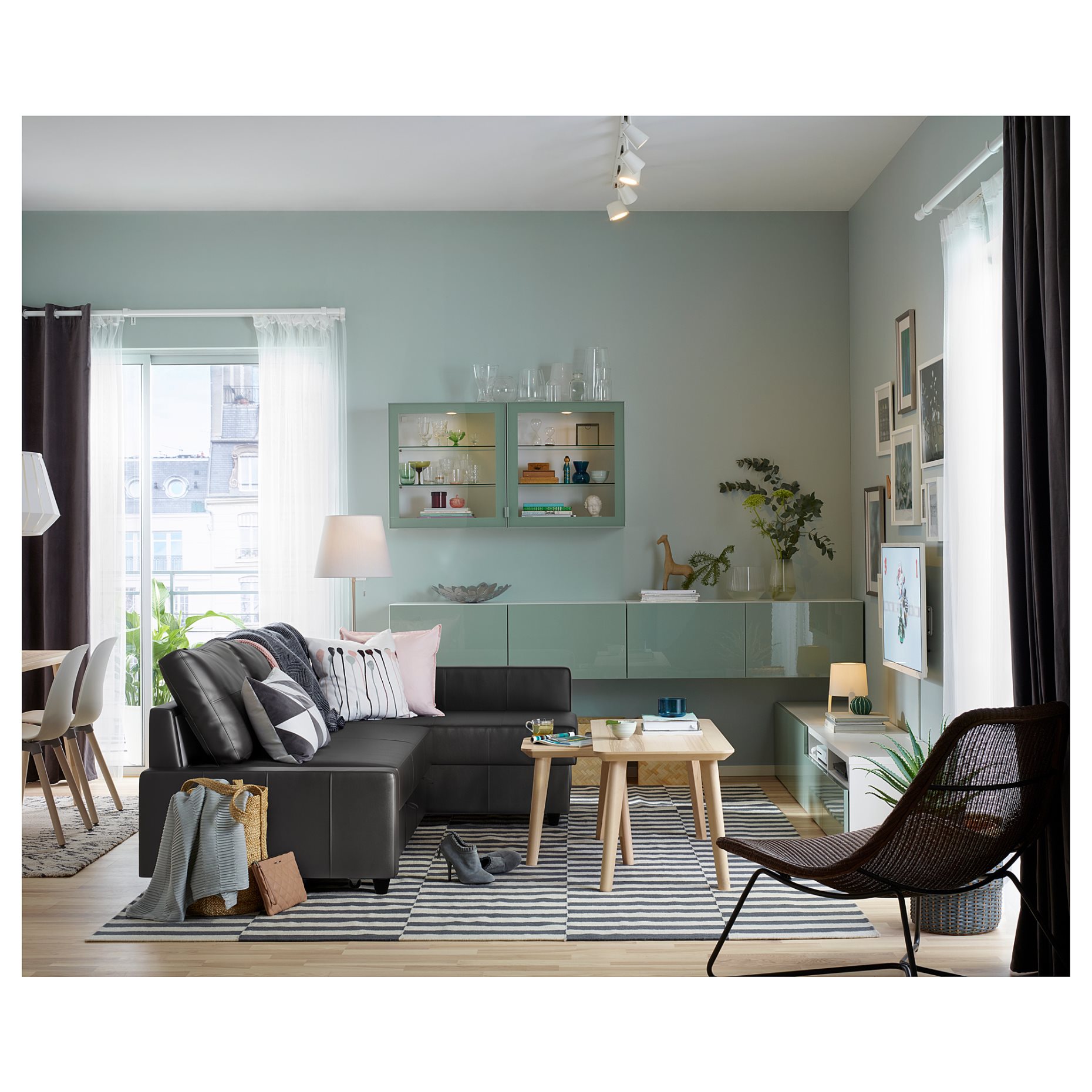FRIHETEN, corner sofa-bed with storage, 692.168.18