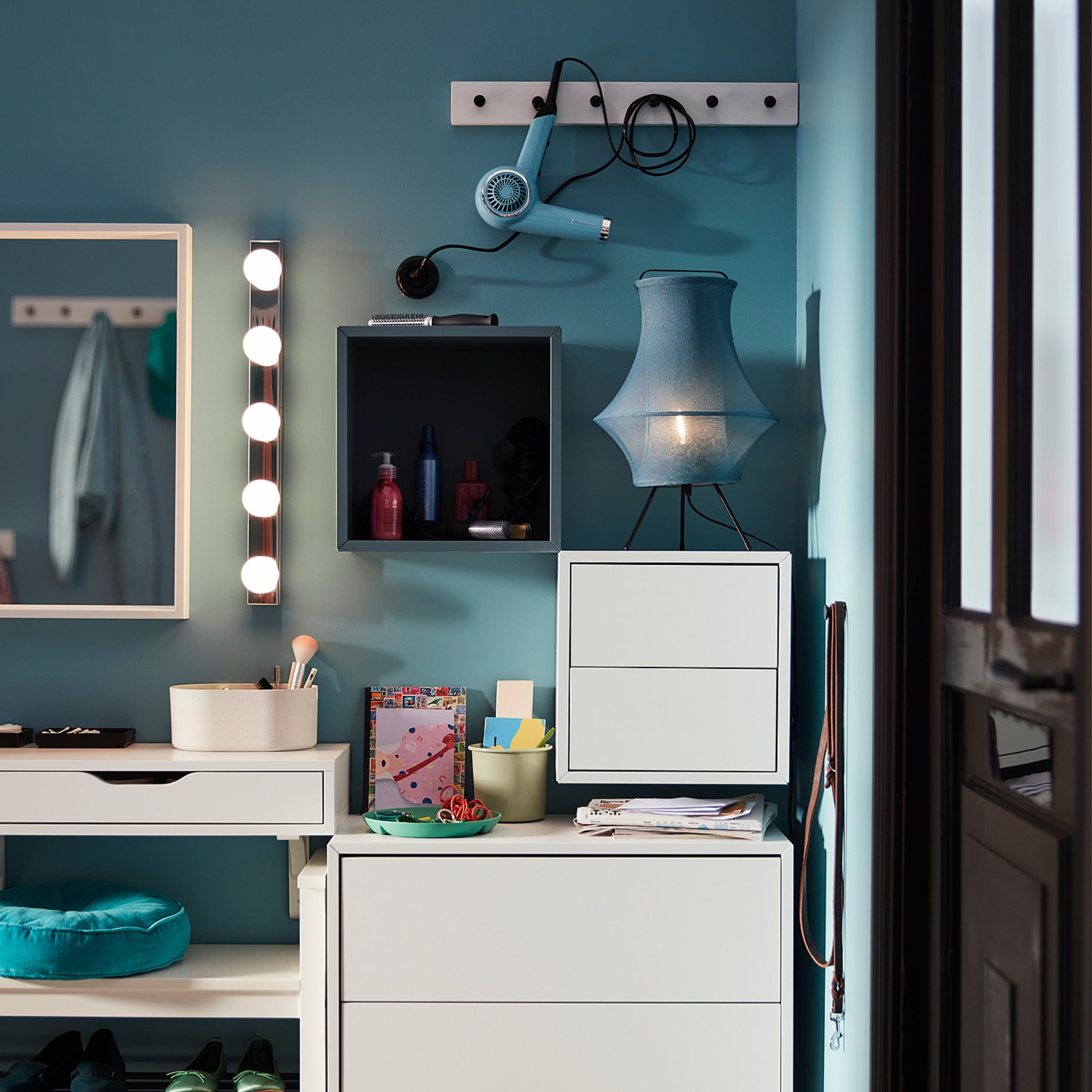 EKET, wall cabinet with 2 drawers, 693.293.87