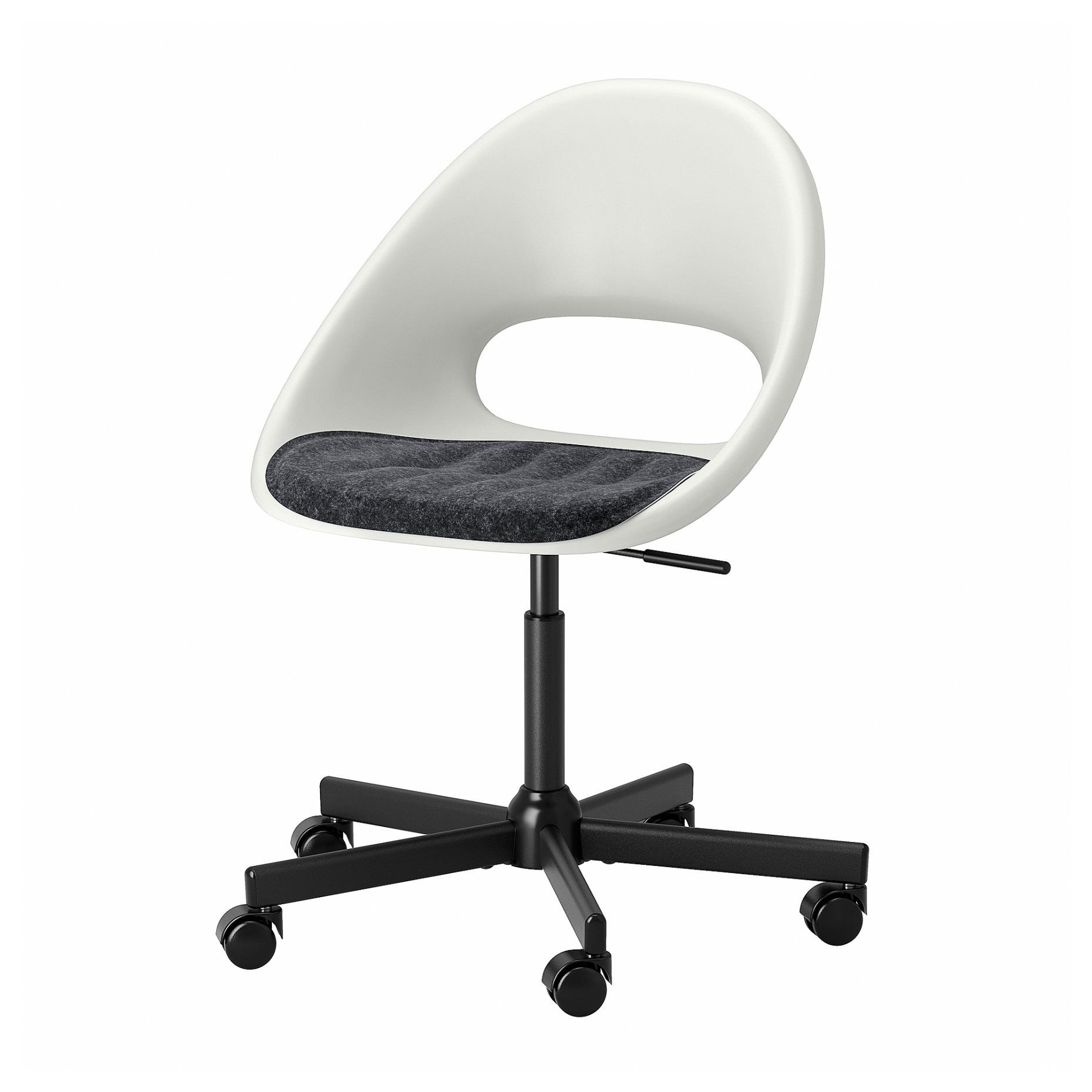 LOBERGET/MALSKAR, swivel chair with pad, 693.319.36