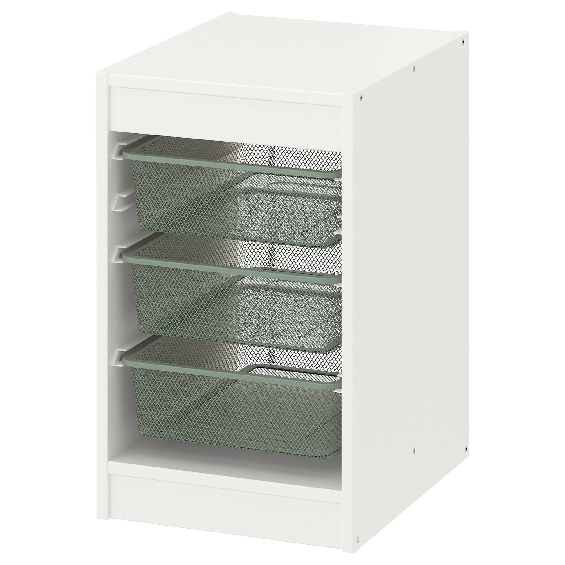 TROFAST, storage combination with boxes, 34x44x55 cm, 694.804.60