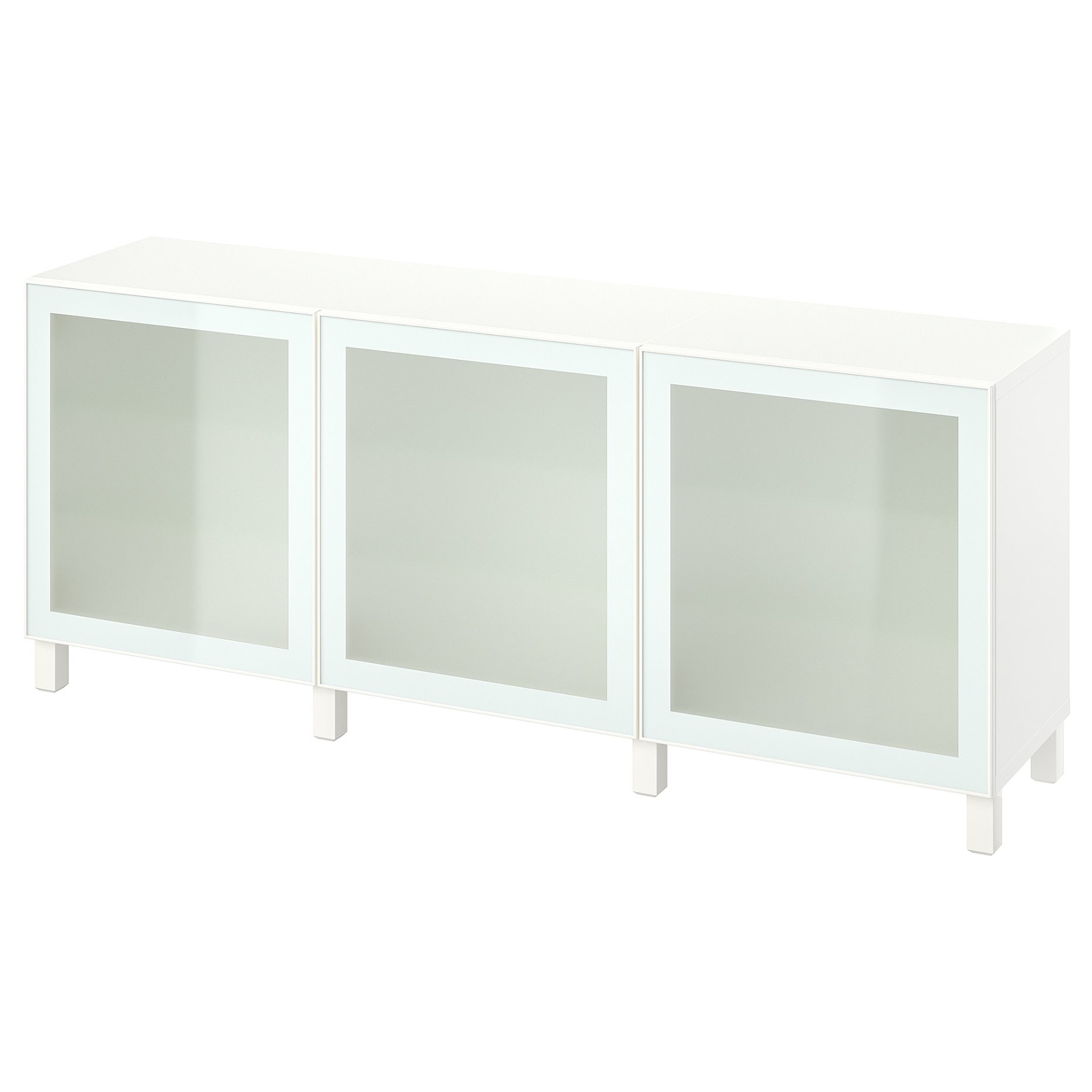 BESTÅ, σύνθεση αποθήκευσης με πόρτες, 180x42x74 cm, 694.888.14