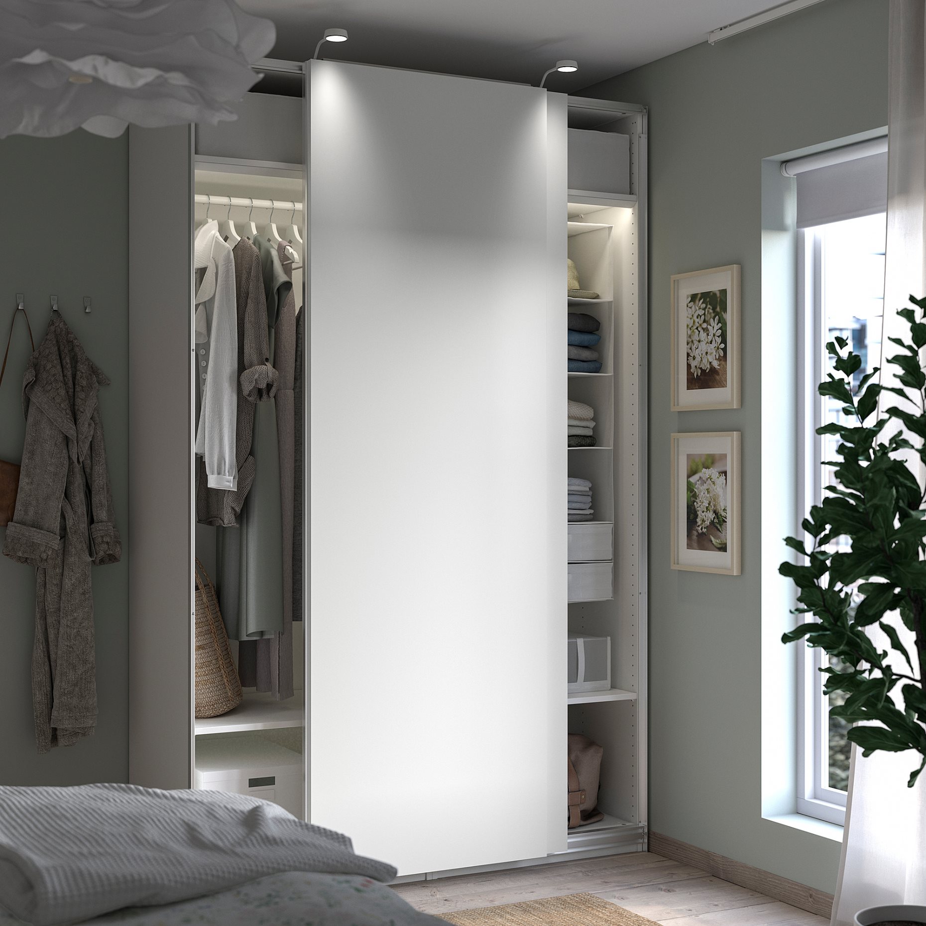 PAX/HASVIK, wardrobe combination, 150x66x201 cm, 695.031.69
