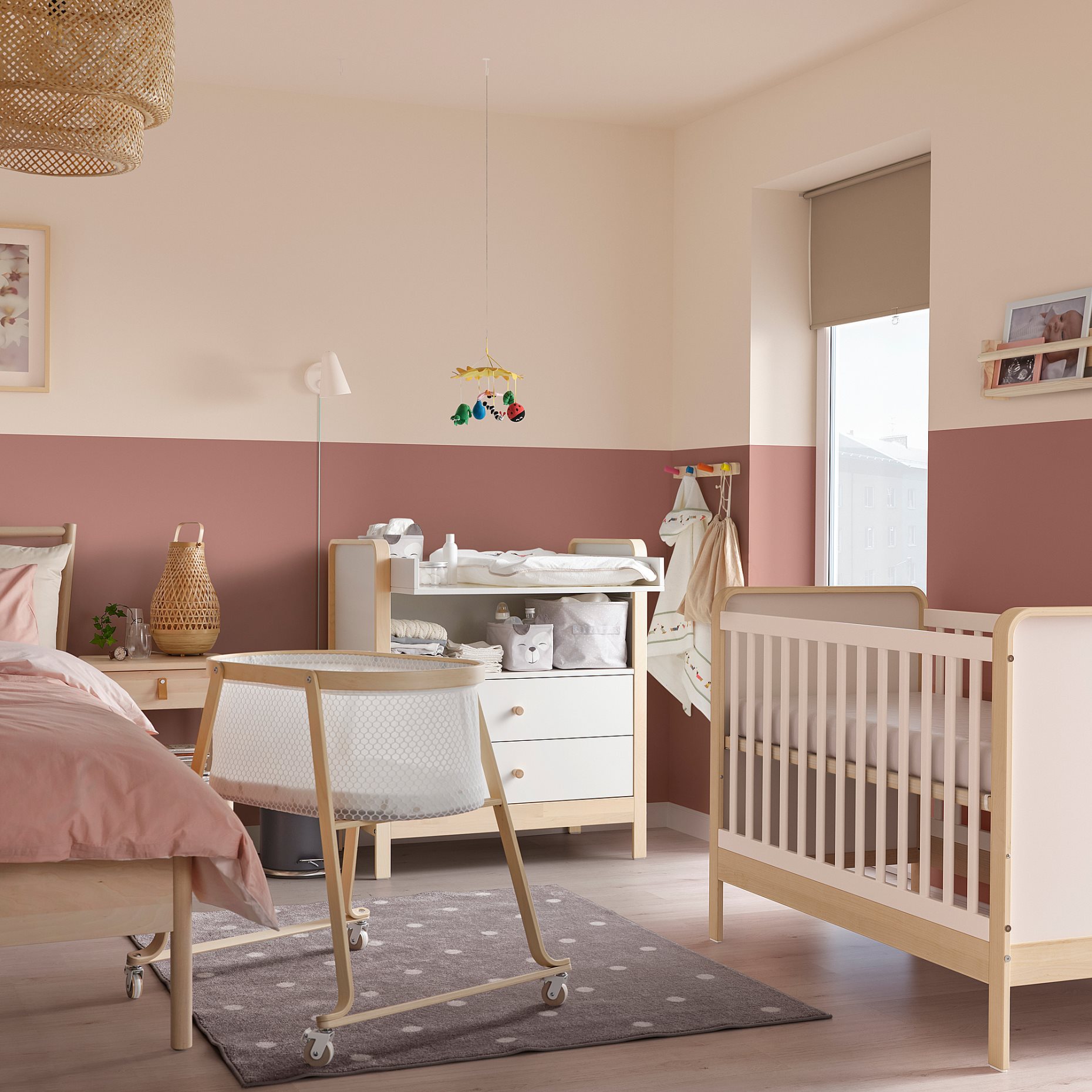 ALSKVARD, bassinet with mattress, 40x73 cm, 695.560.06